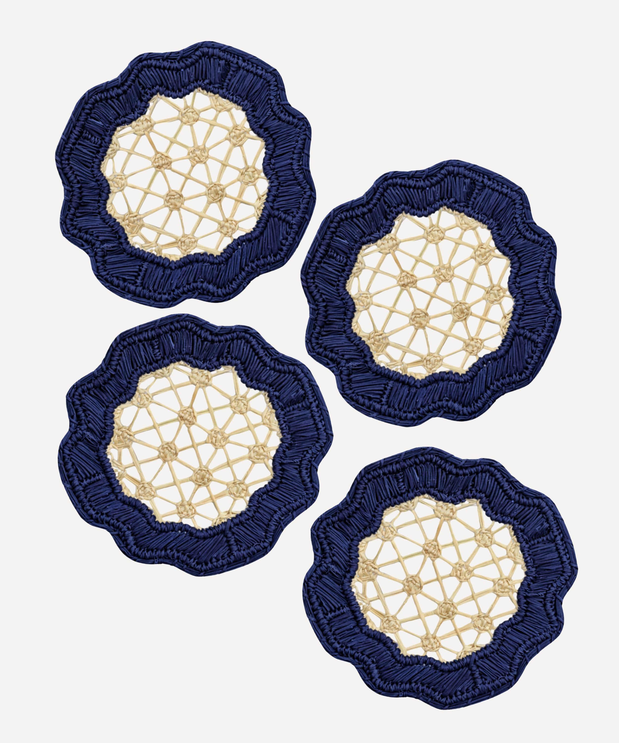 Deco Coasters, Deep Blue (set of 4)