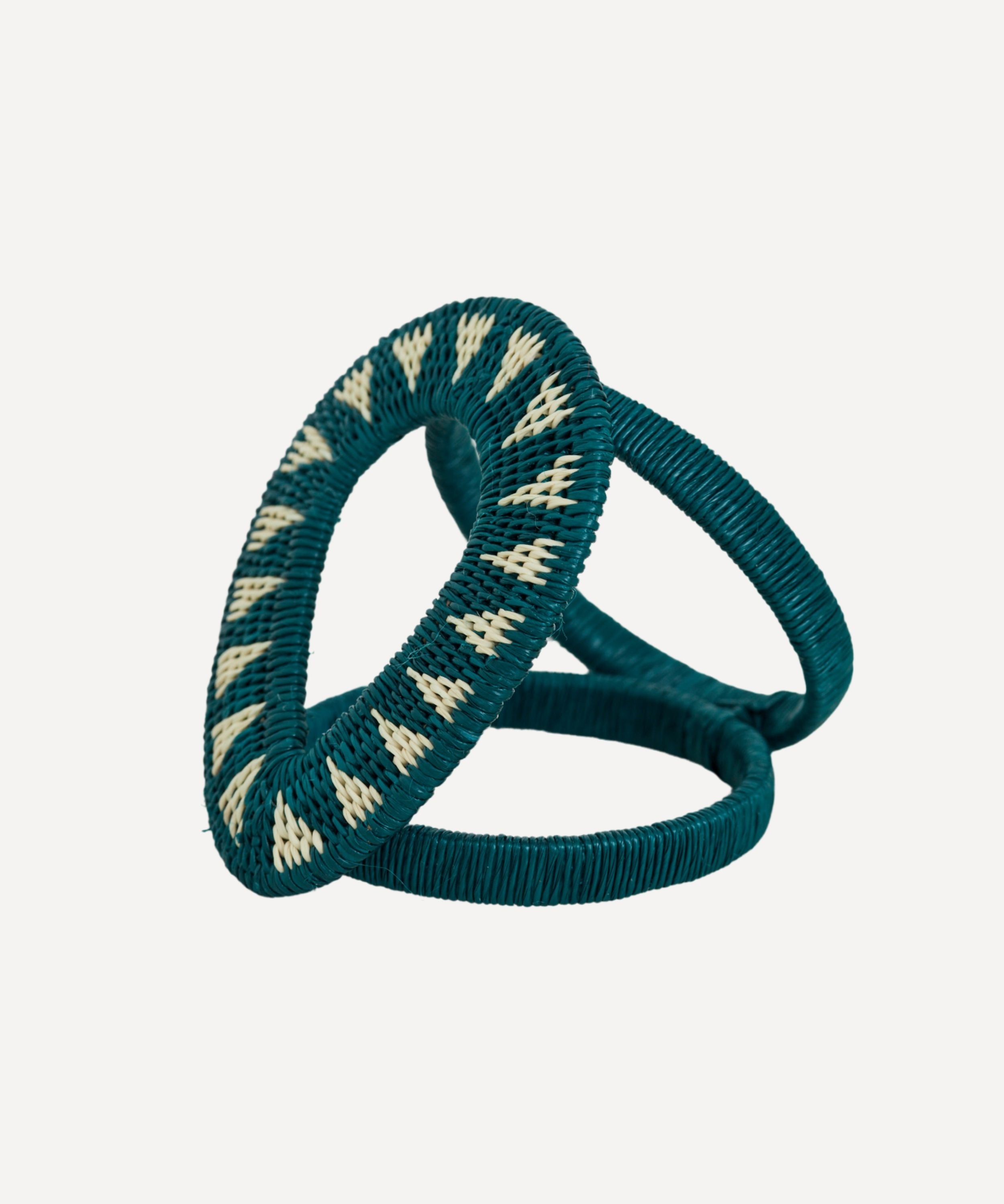 Gota Werregue Napkin Ring - Teal