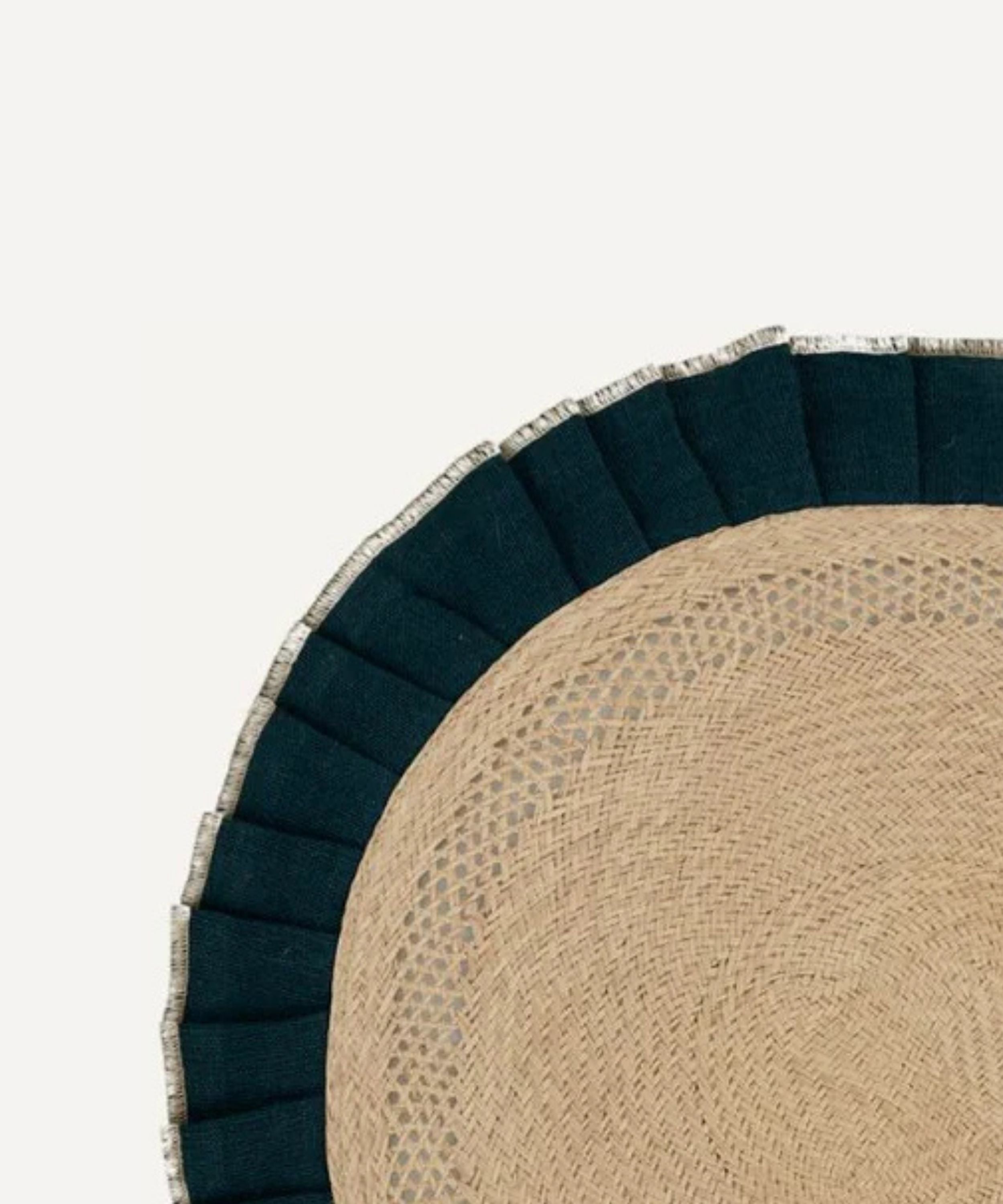 Arandela Iraca and Linen Placemats, Teal