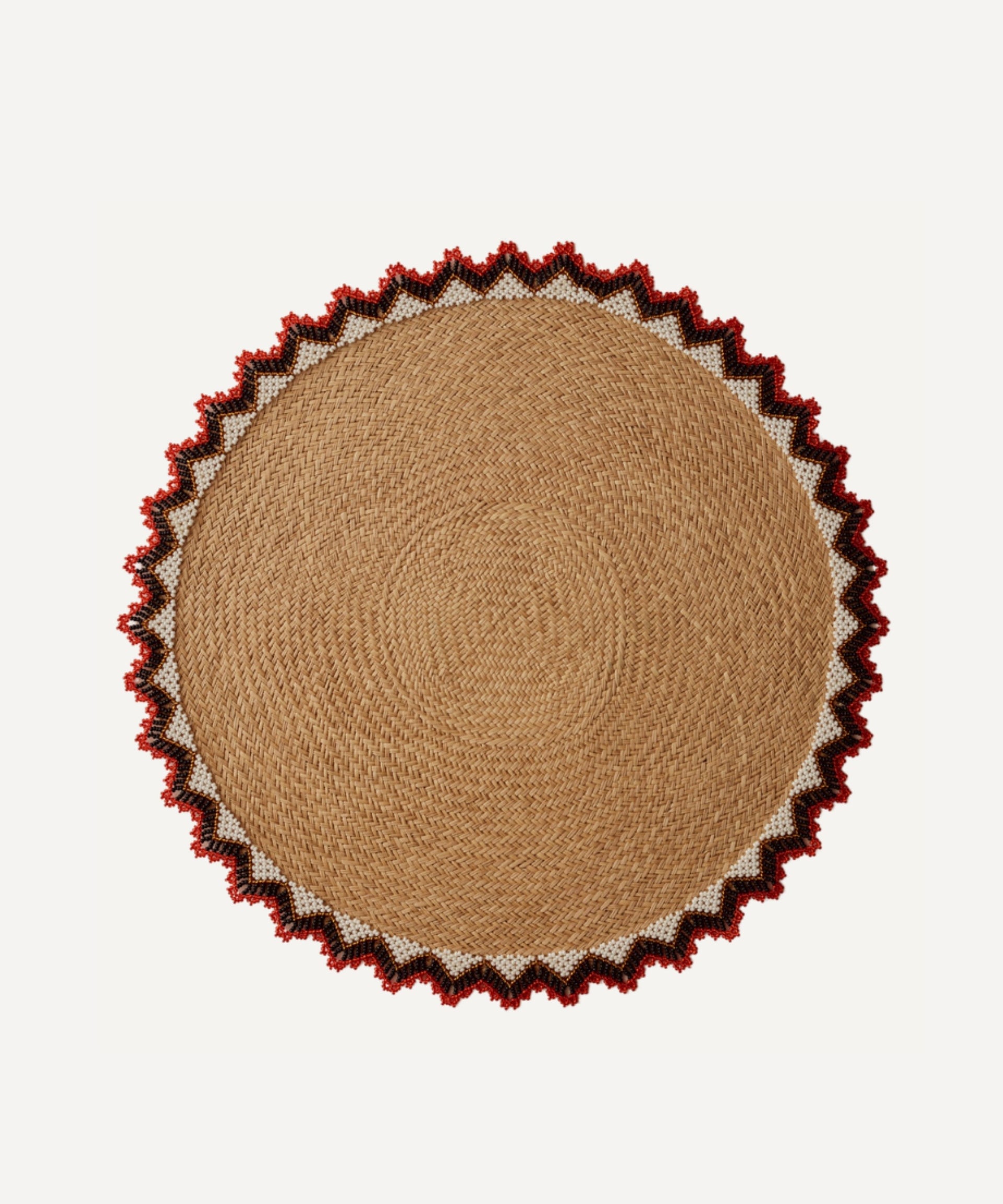 Alicia Placemat Handwoven Panama Hat Straw Bright