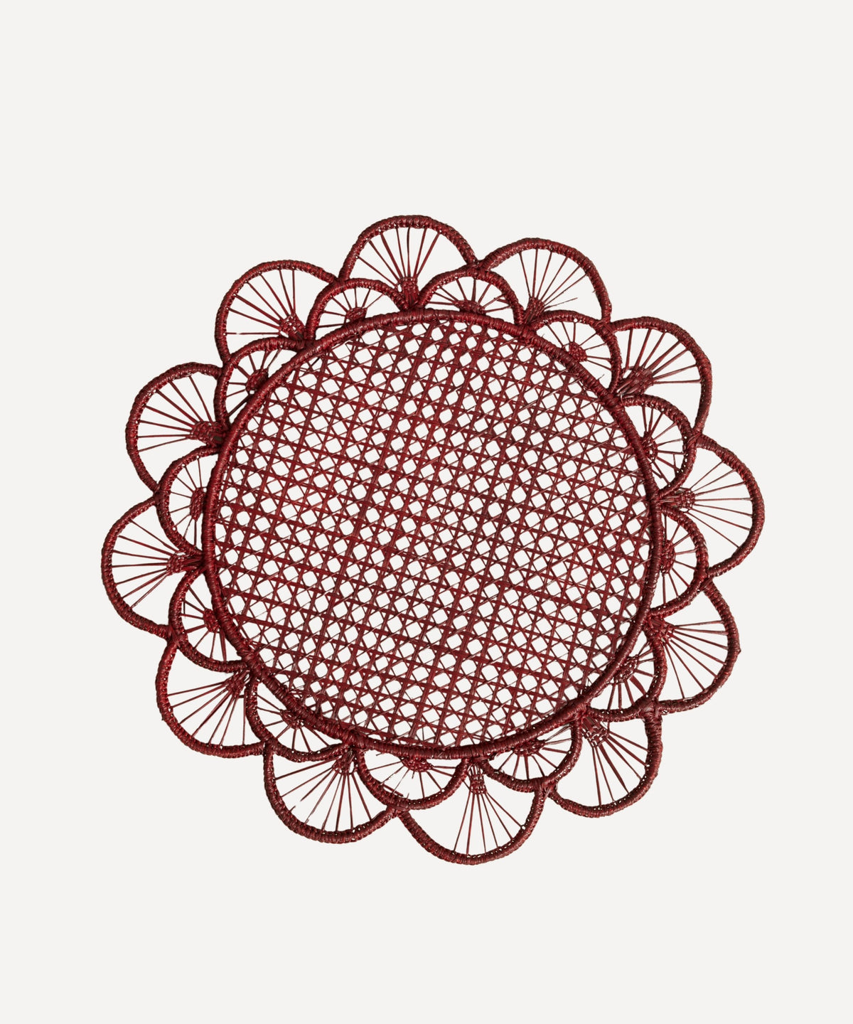 Margarita Placemat Handwoven Iraca Palm Marsala