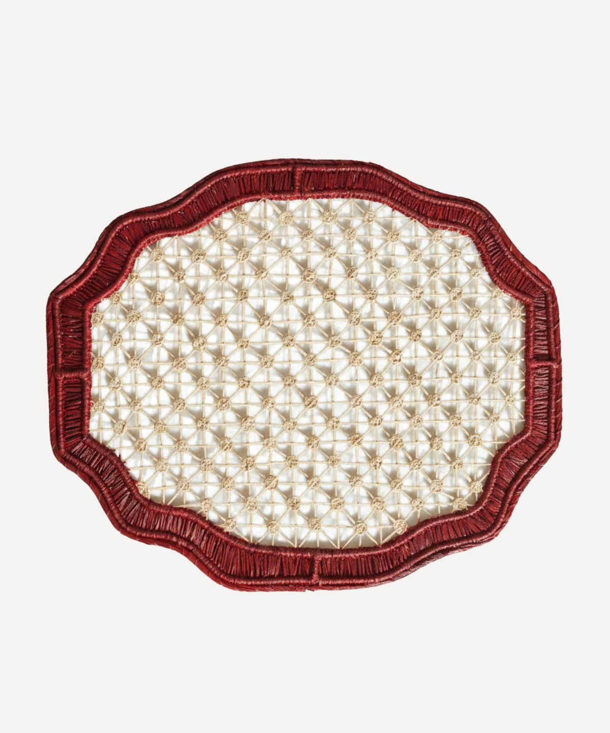 Deco Placemat Handwoven Iraca Palm Marsala