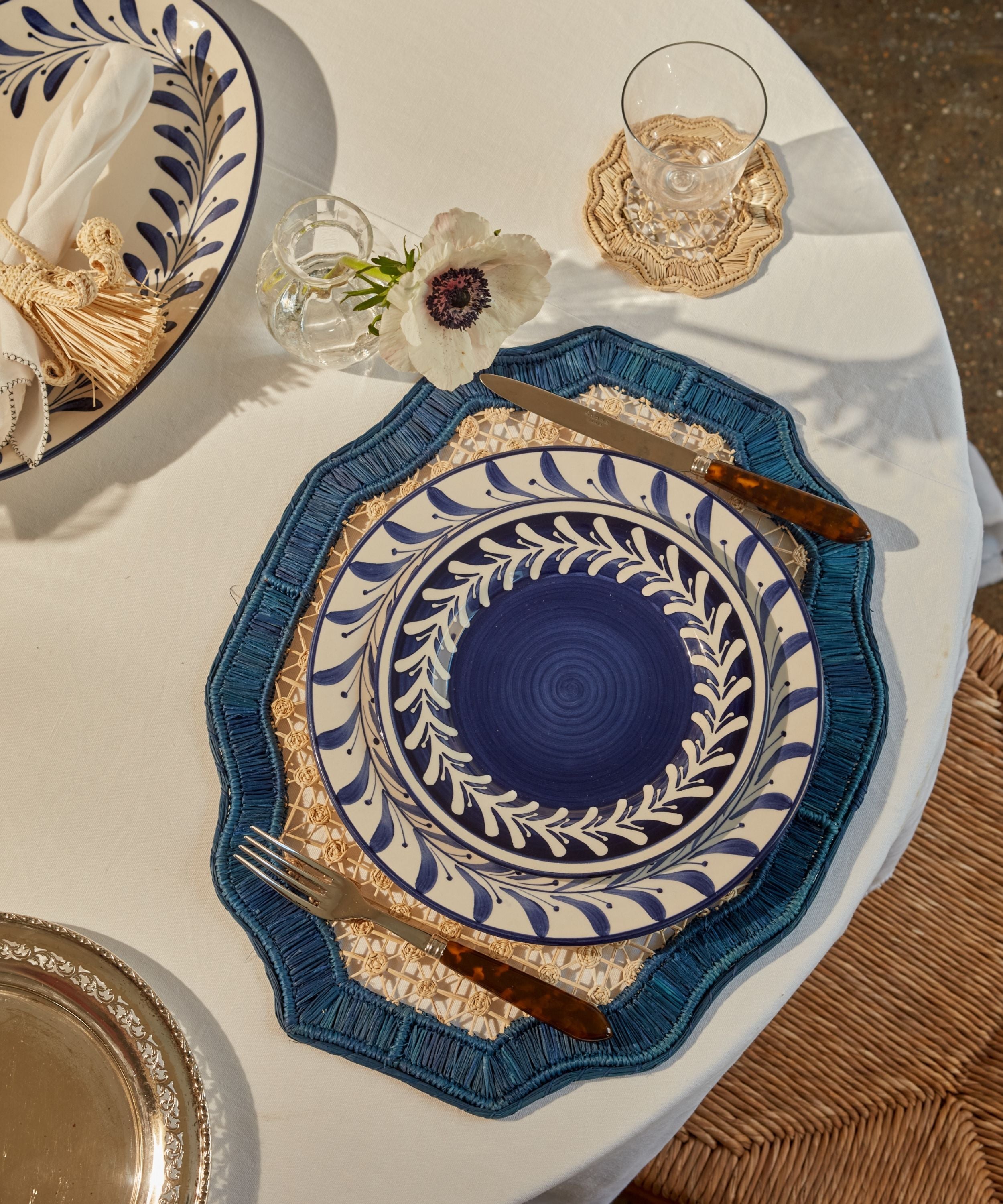 Deco Placemat, Deep Blue