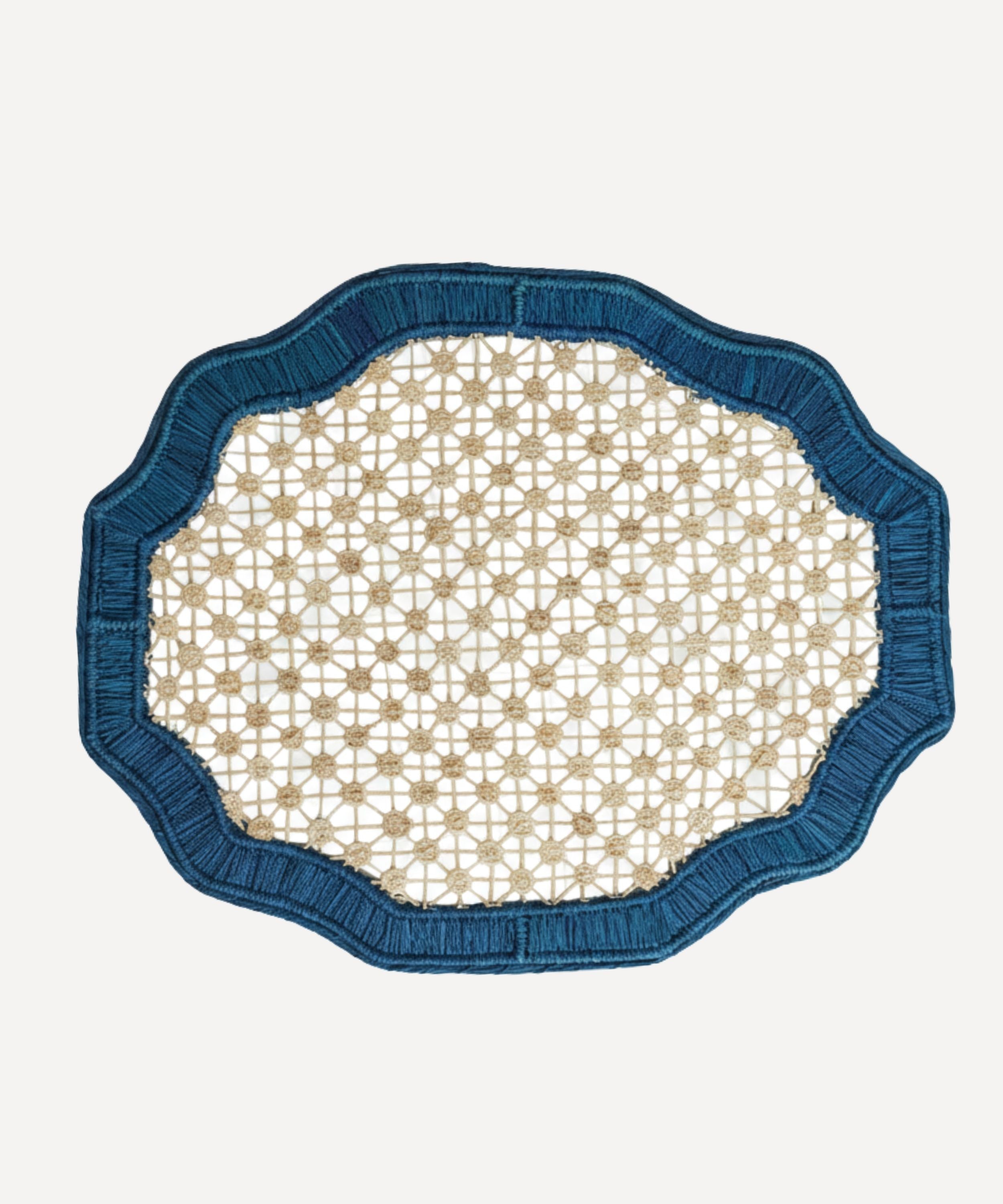 Deco Placemat, Deep Blue