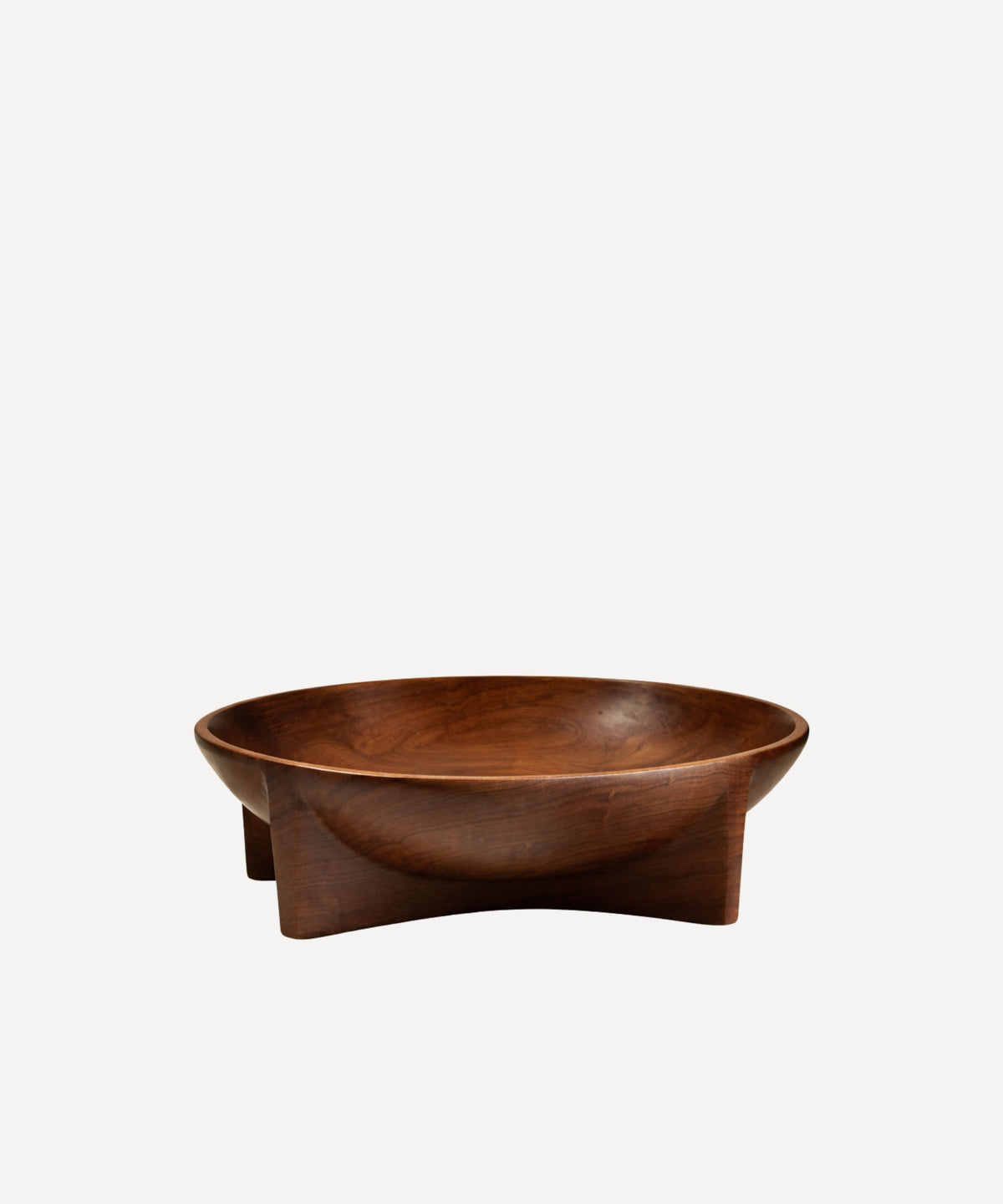 Moon Lara Bowl Hand Carved Wood Dark Wood