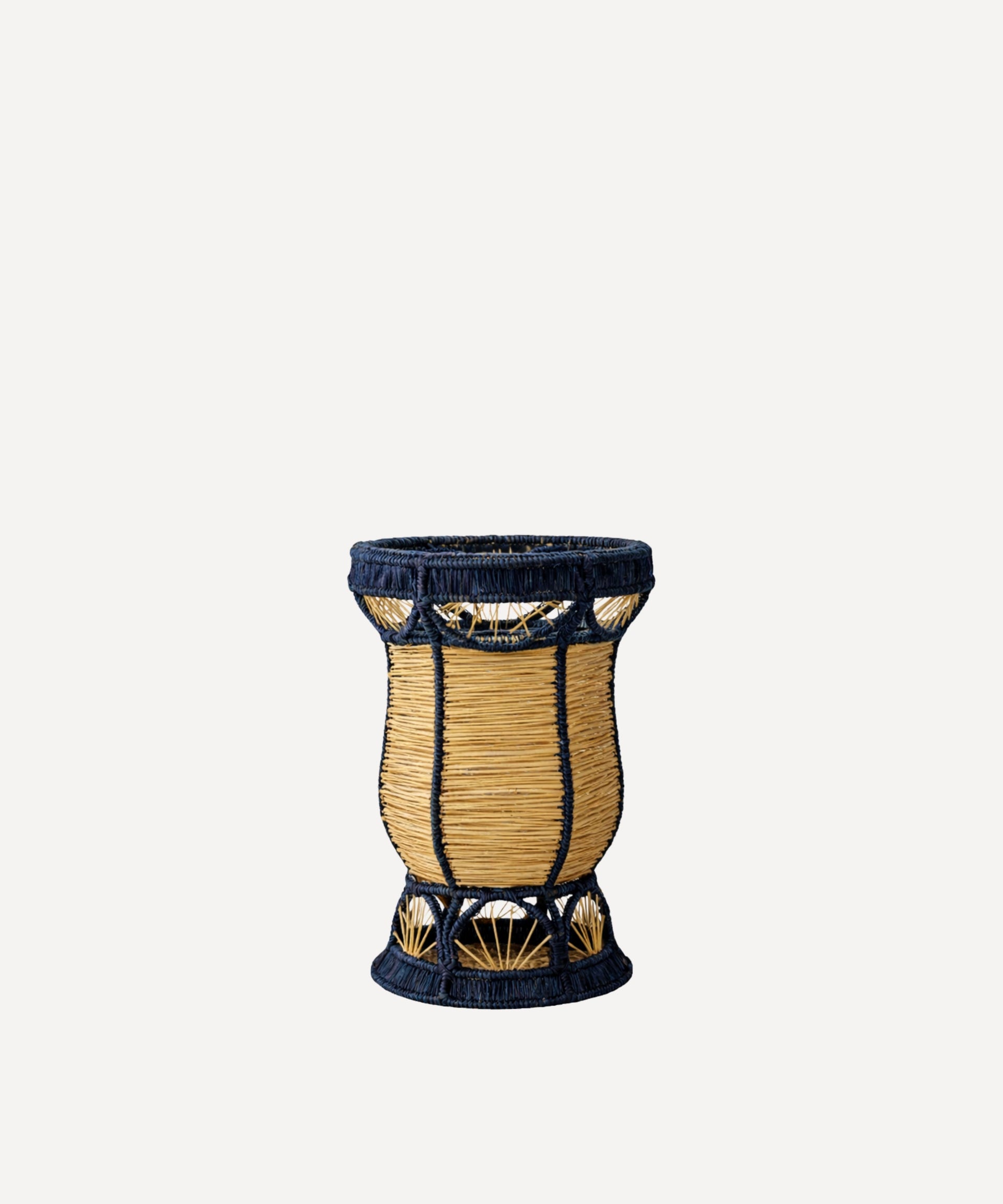 Deco Bud Vase Handwoven Iraca Palm Deep