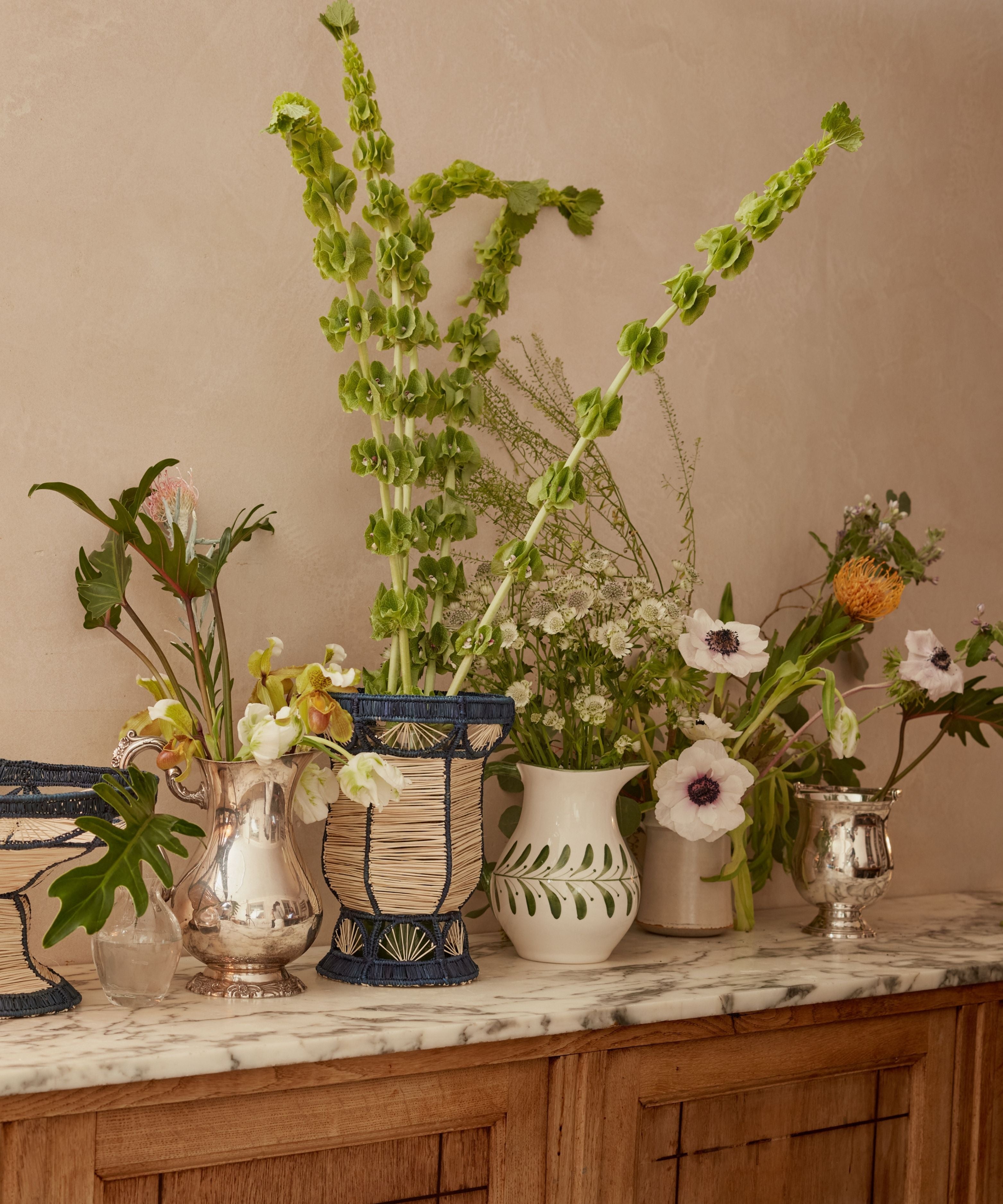 Deco Vase, Deep Blue