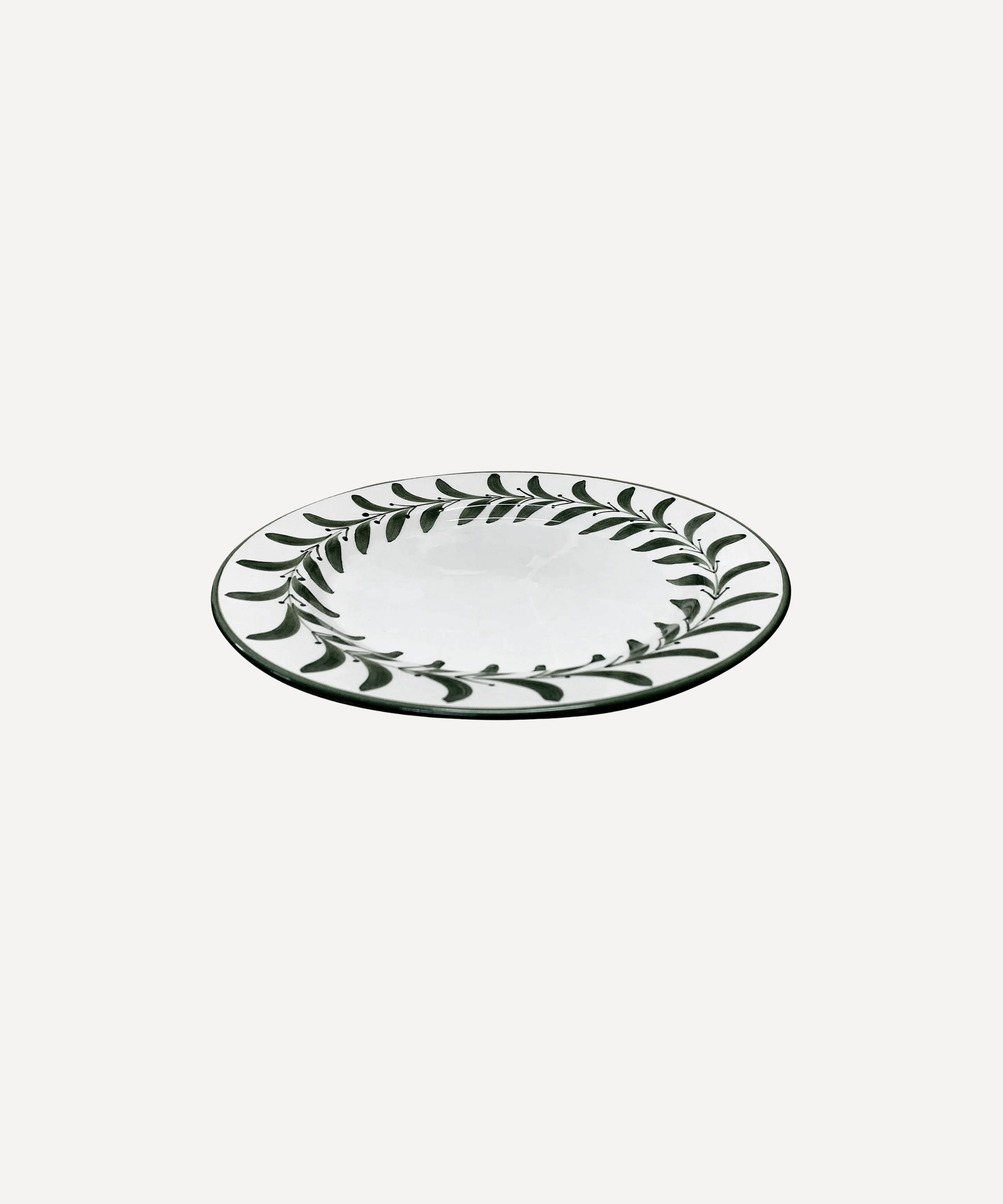 Helecho Dinner Plate, Jet Black