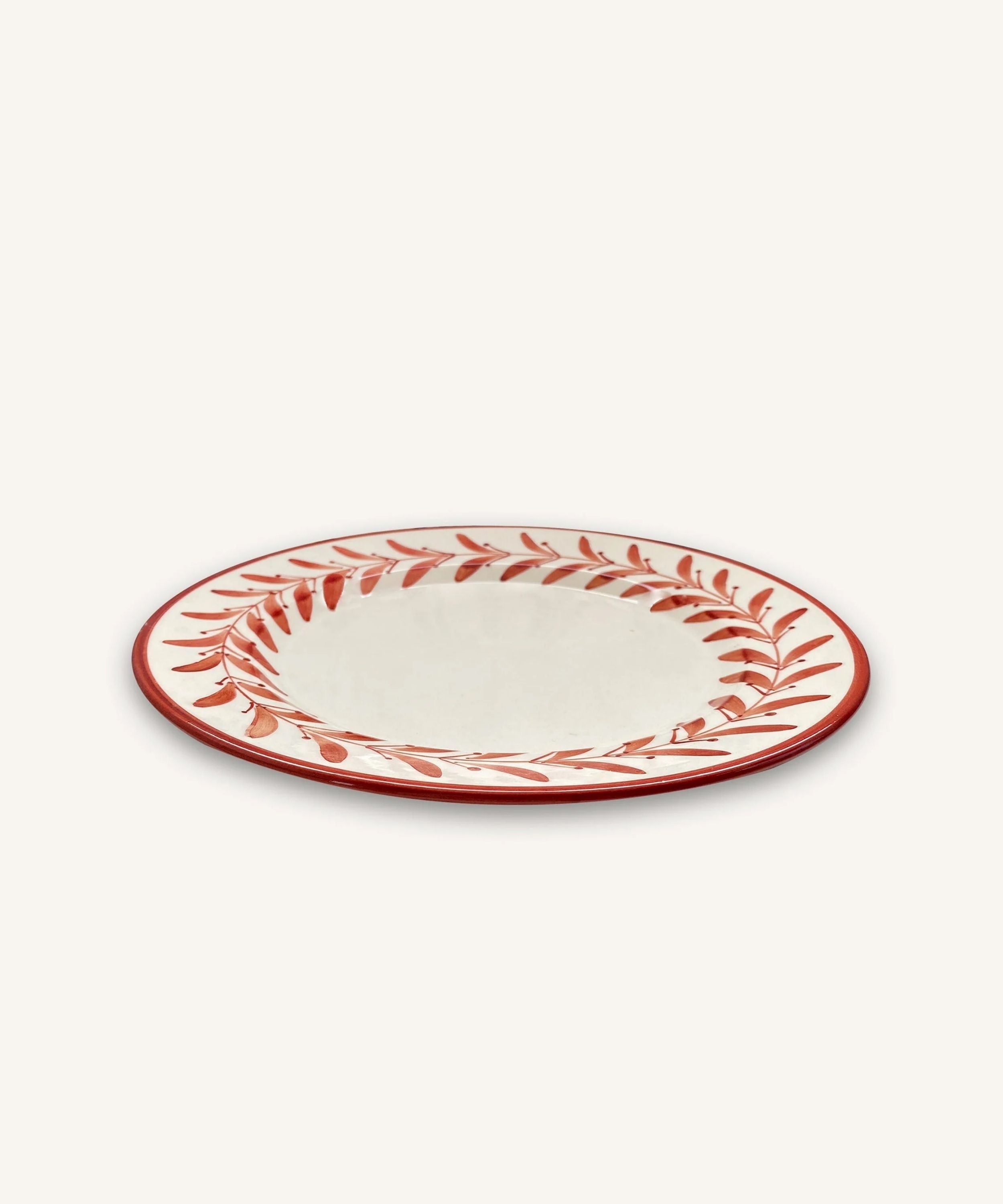 Helecho Dinner Plate, Rust Red