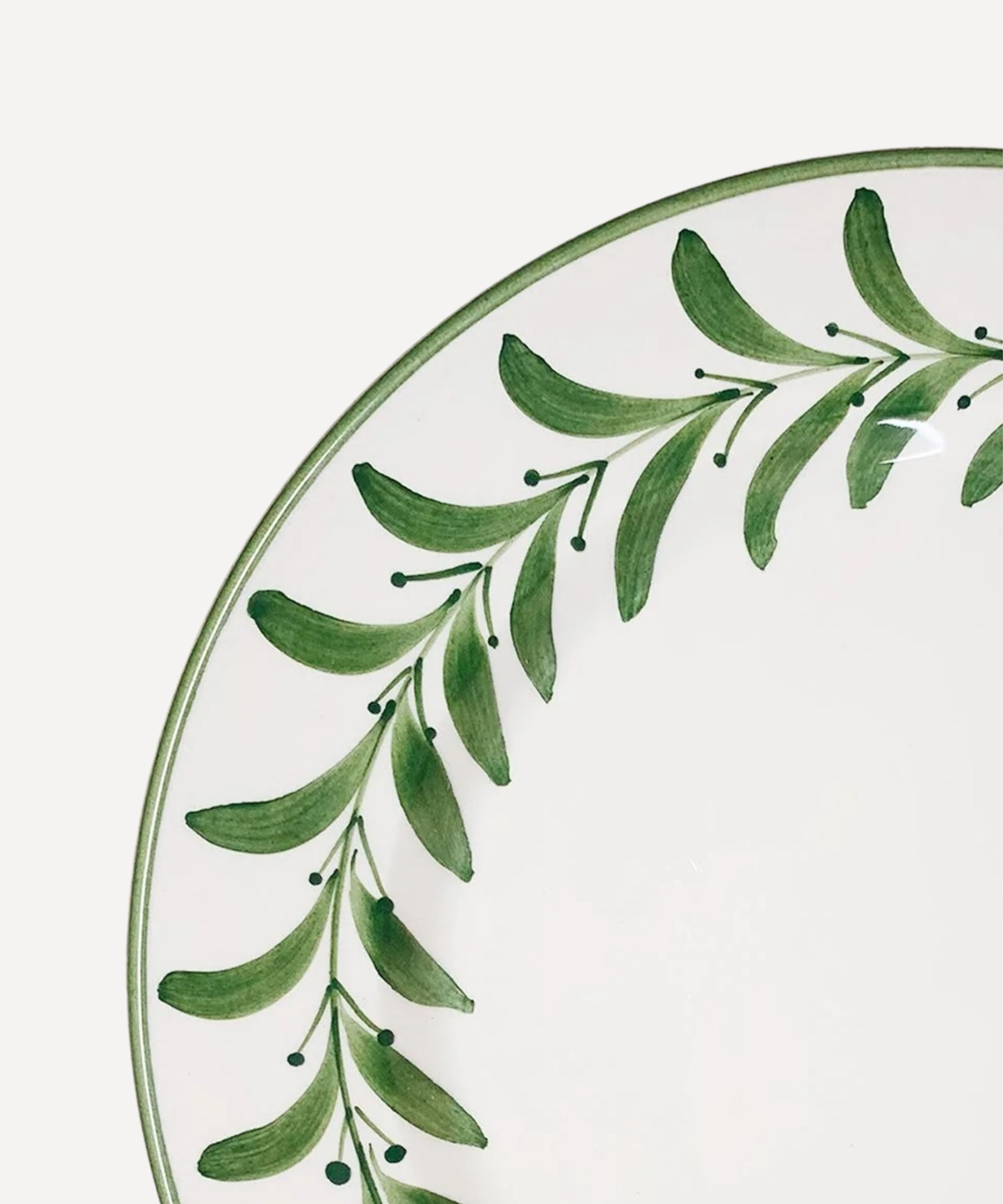 Helecho Side Plate, Fern Green