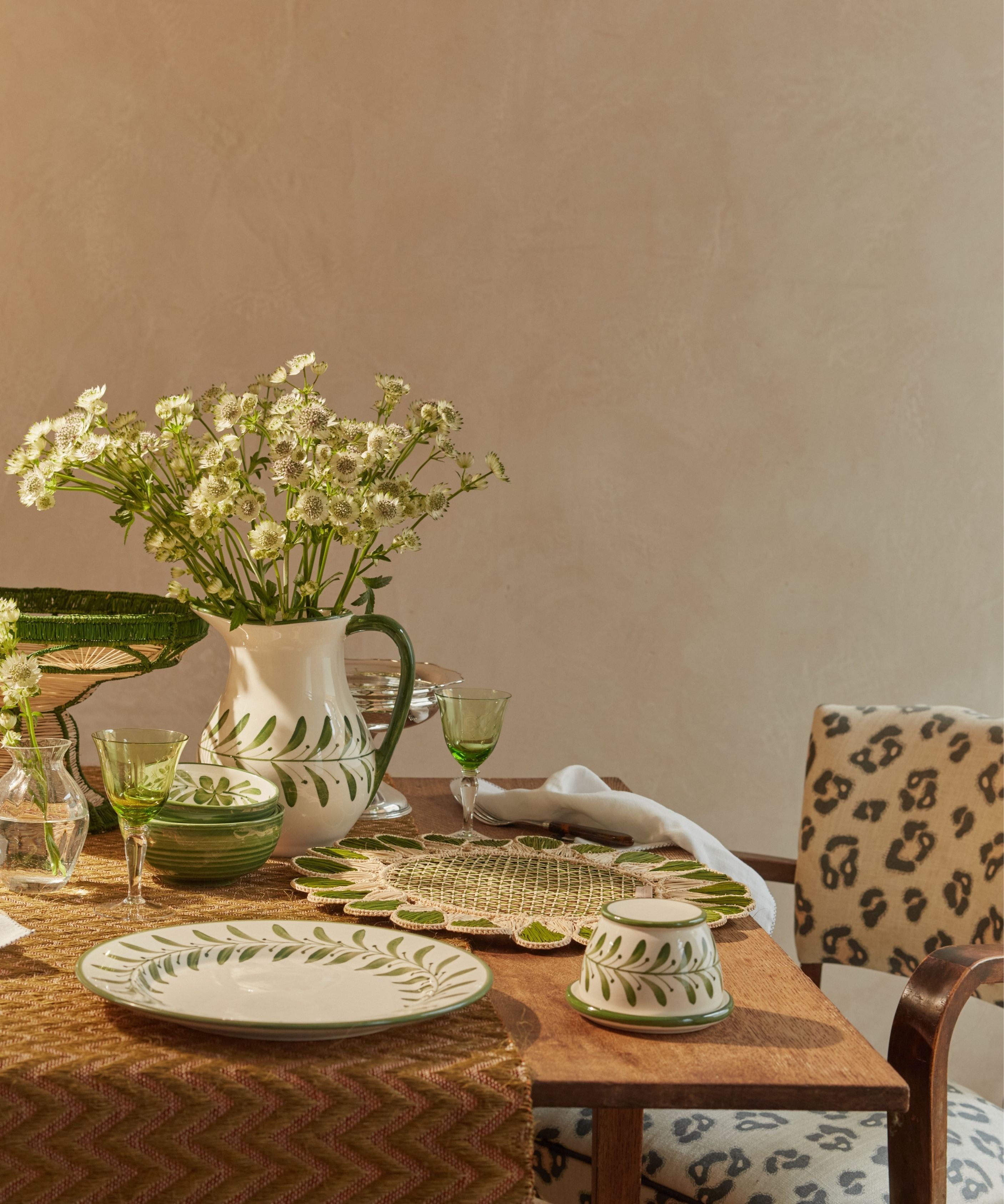 Helecho Side Plate, Fern Green