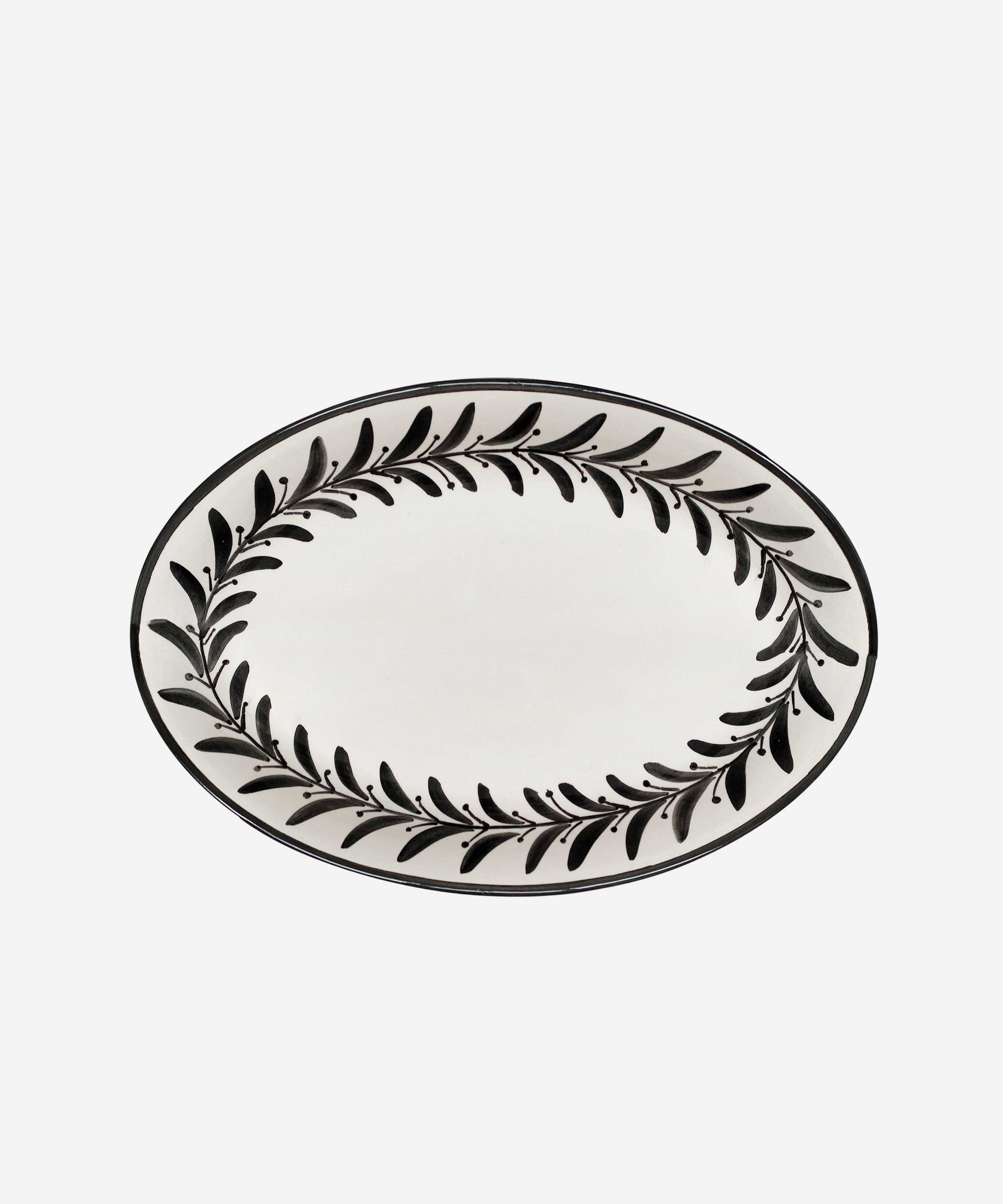 Helecho Serving Platter (set of two) - Jet Black