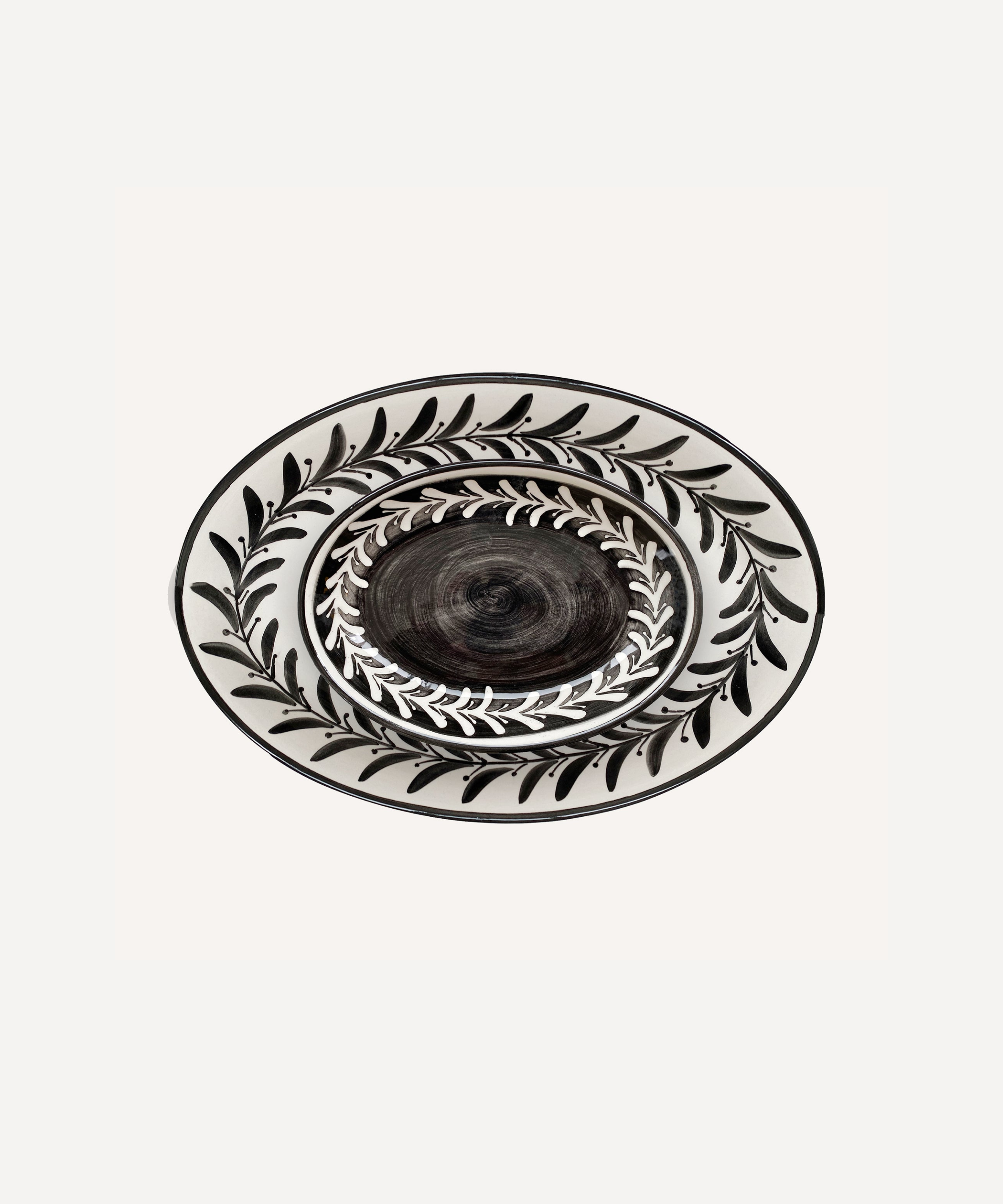 Helecho Serving Trays (set of two) - Jet Black