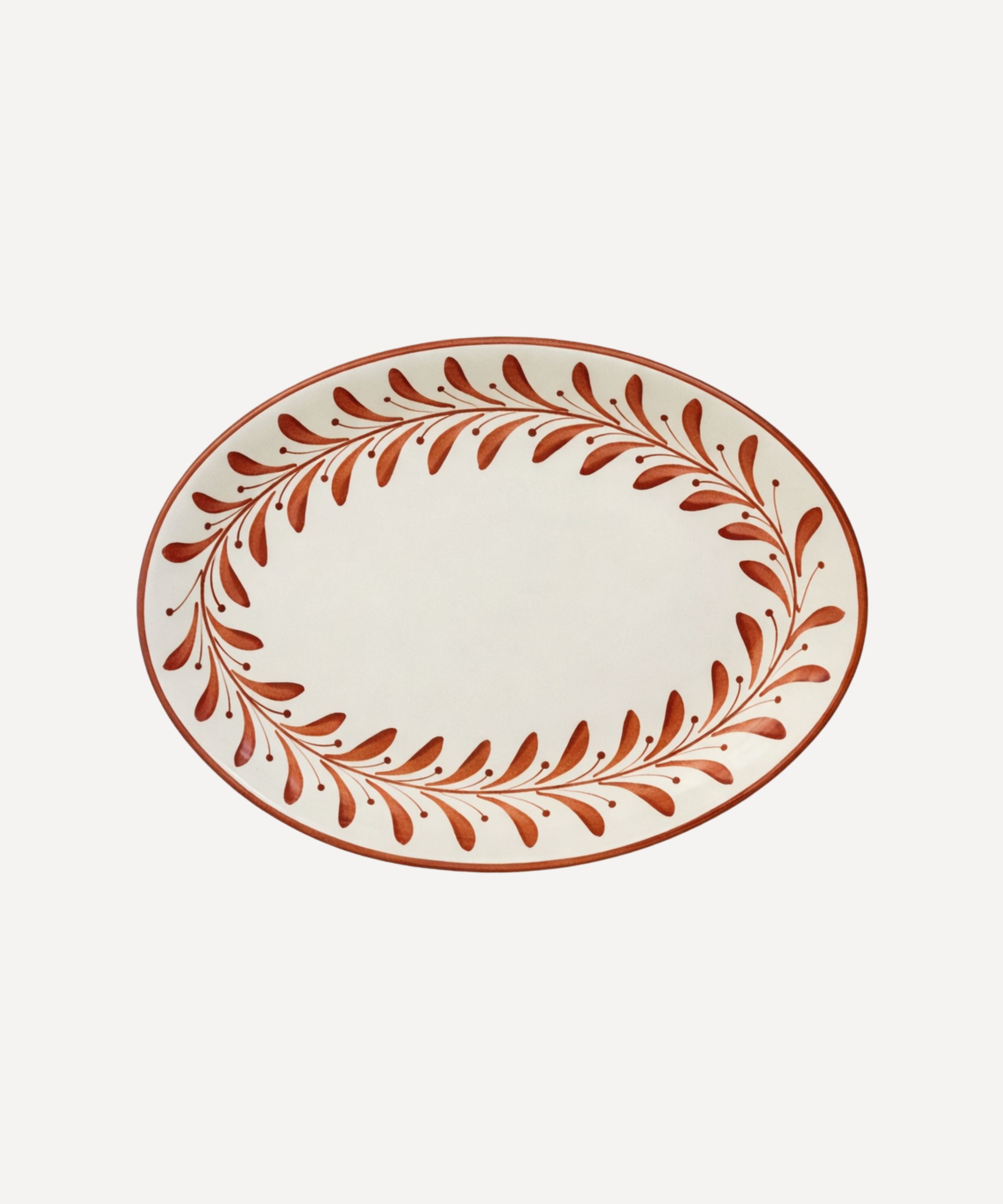 Helecho Serving Platter (set of two) - Rust Red