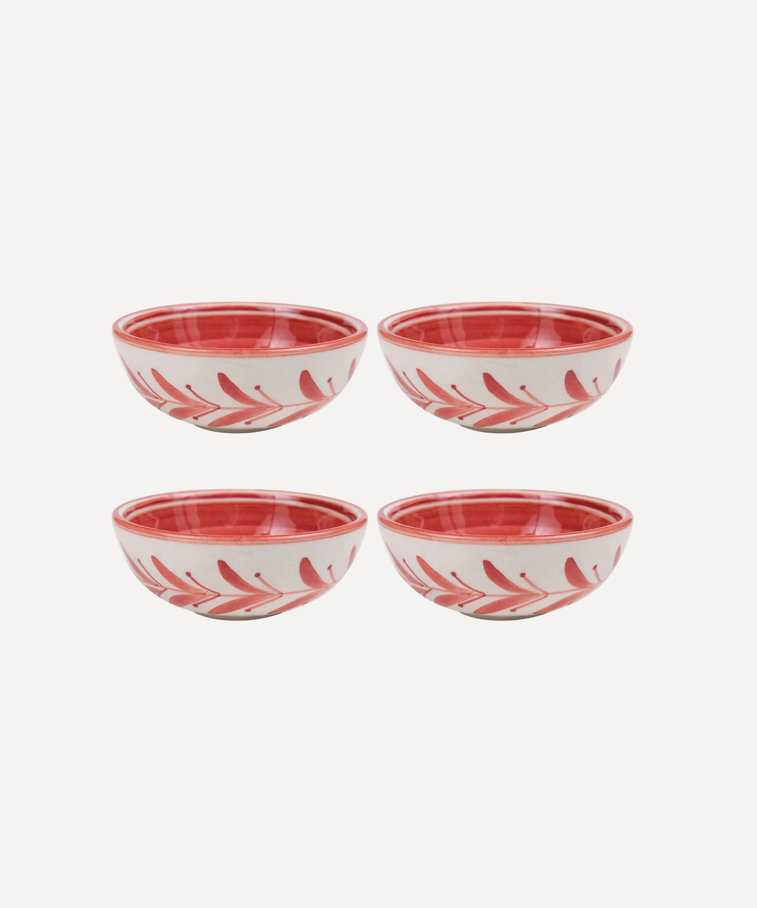 Helecho Tapas Bowl, Rust Red (Set of 4)