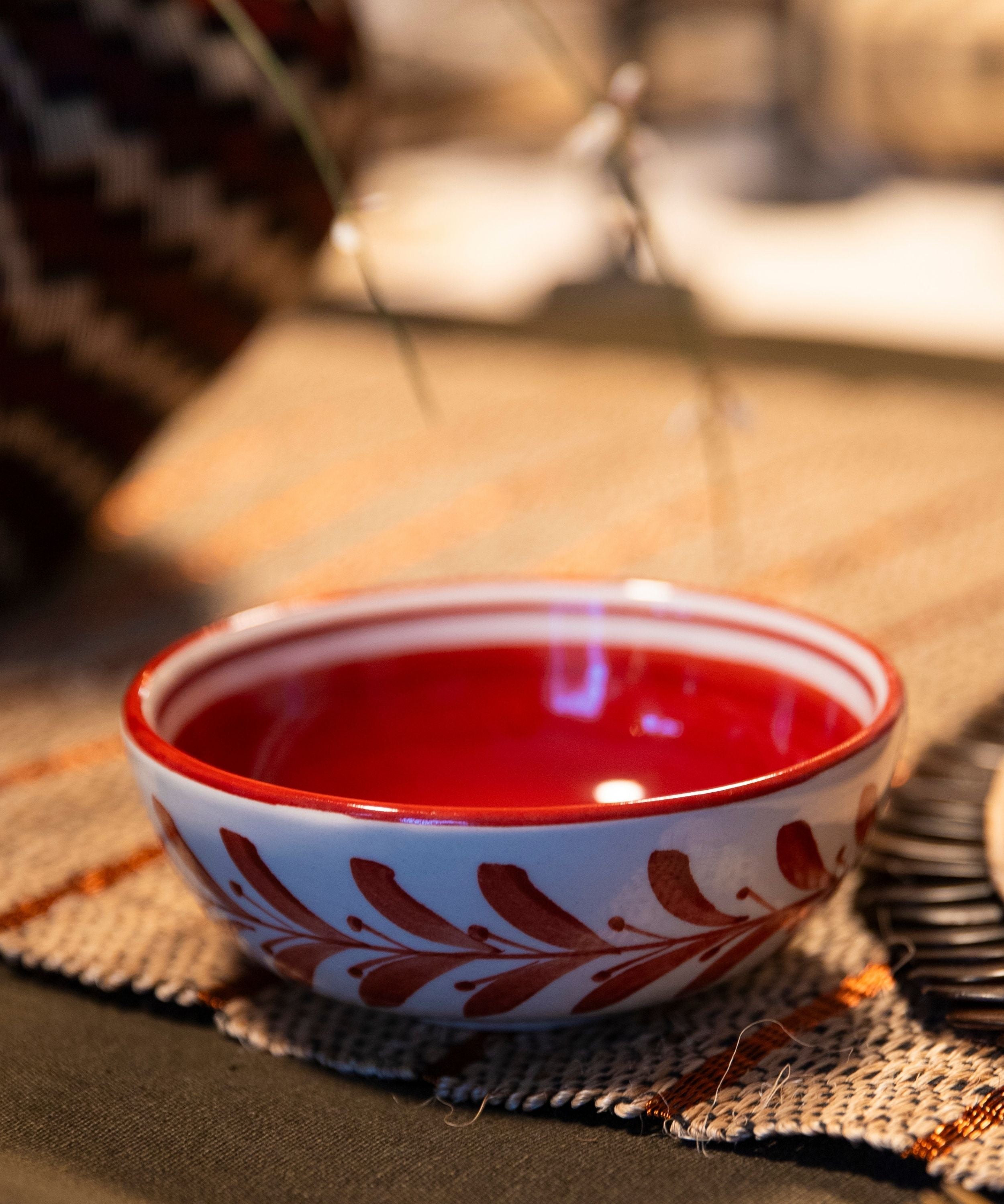 Helecho Bowl, Rust Red