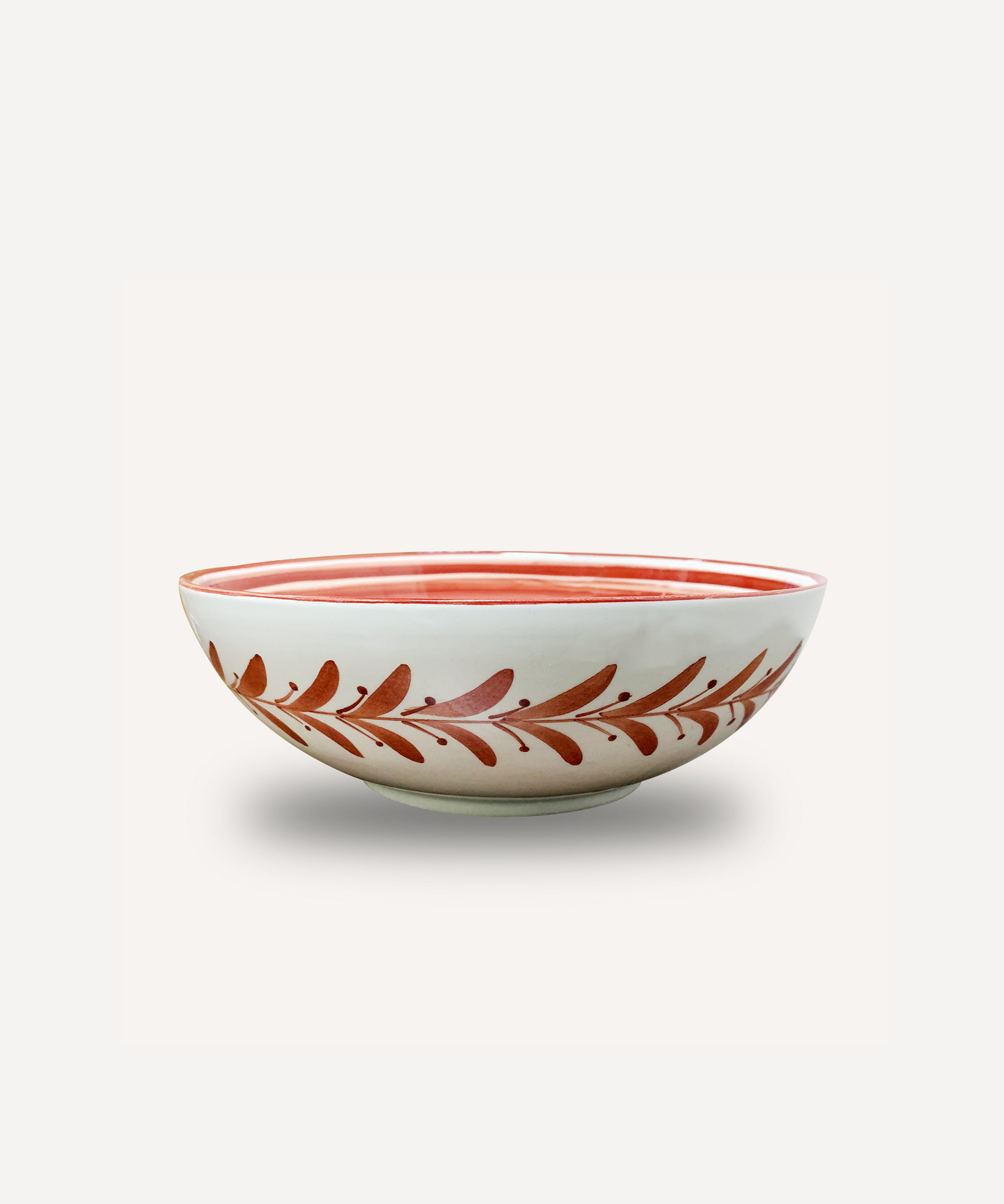 Helecho Salad Bowl, Rust Red