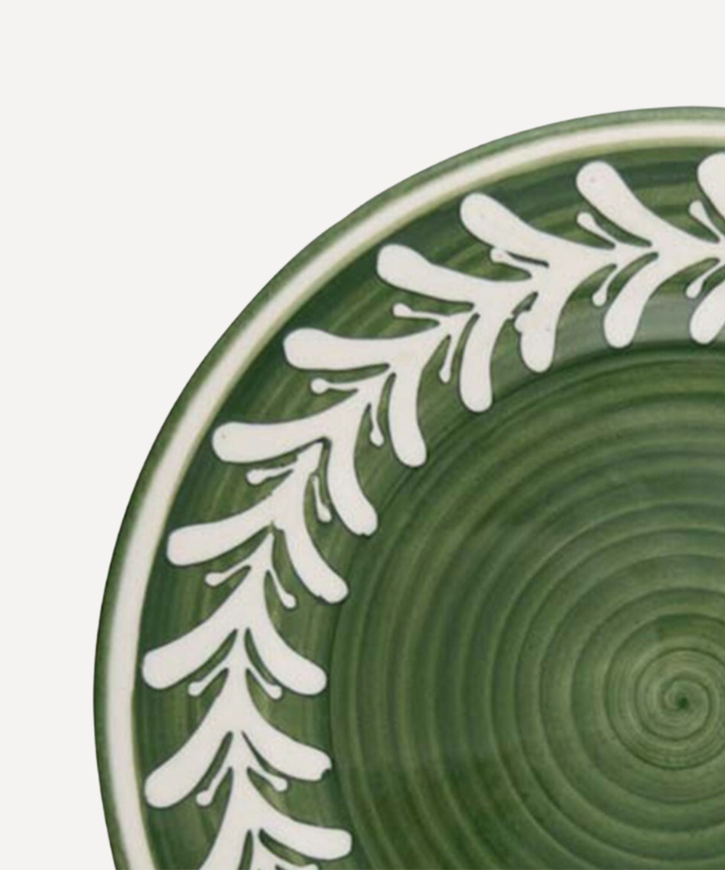 Dark Helecho Dinner Plate, Fern Green