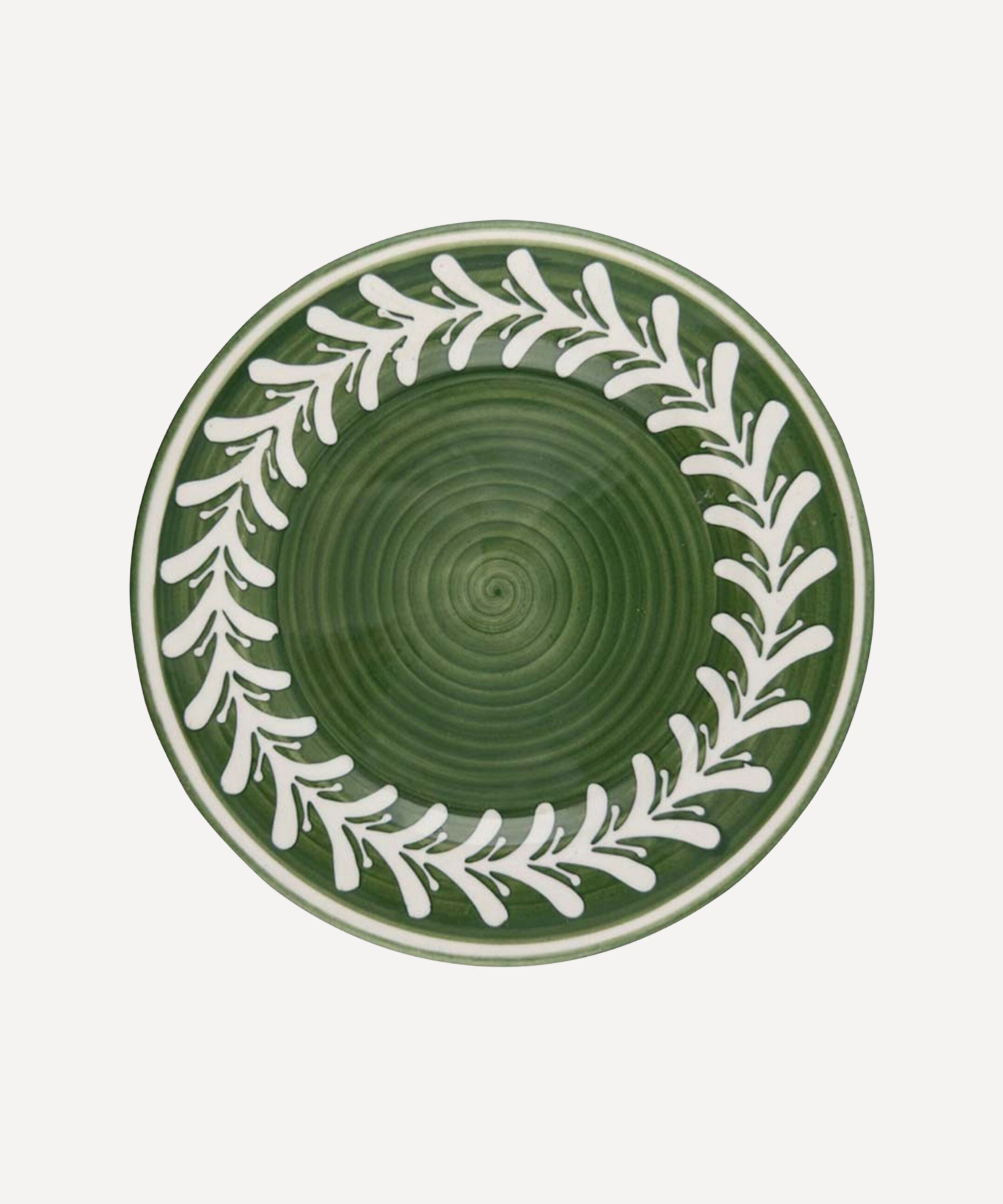 Dark Helecho Dinner Plate, Fern Green