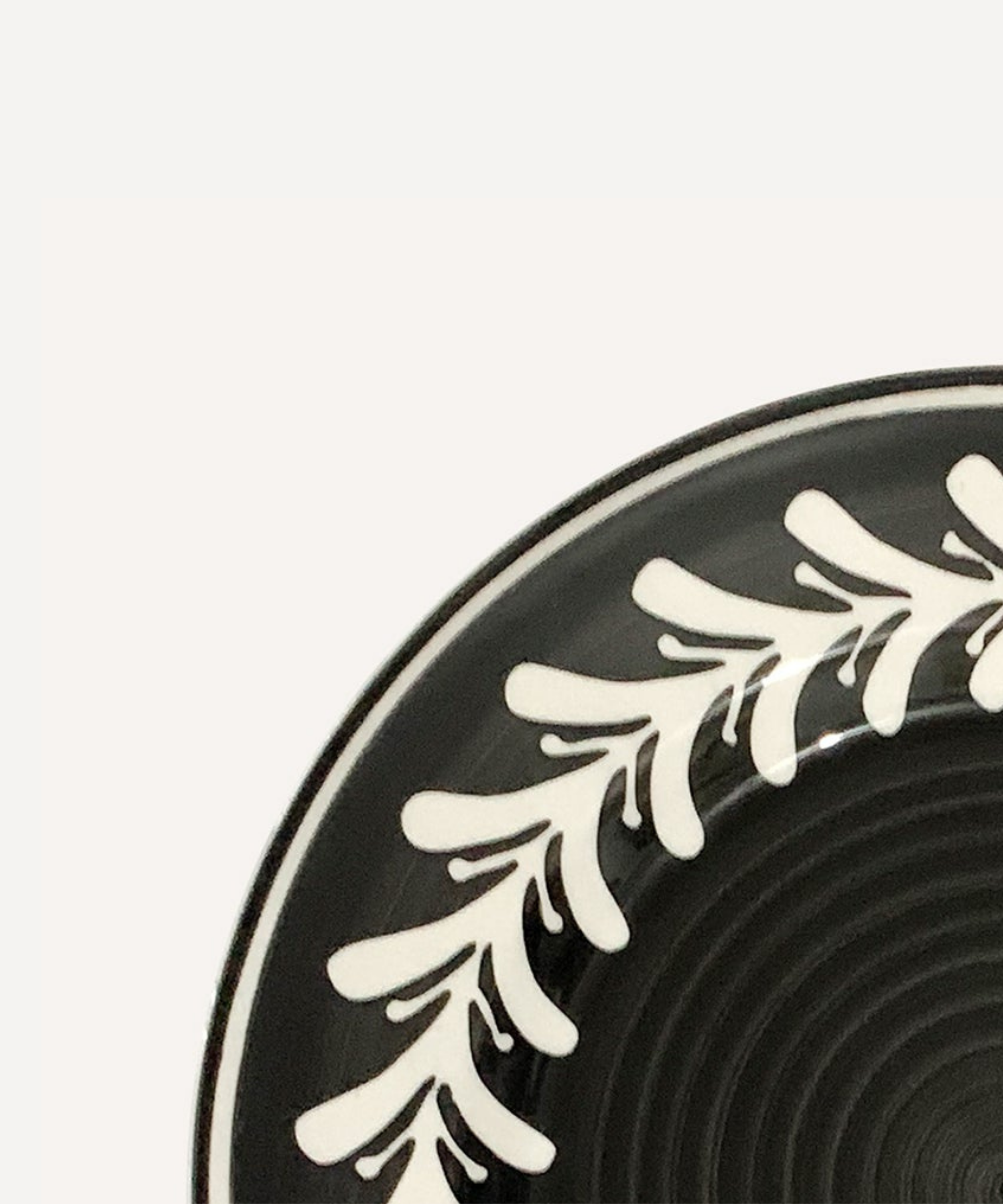 Dark Helecho Side Plate, Jet Black