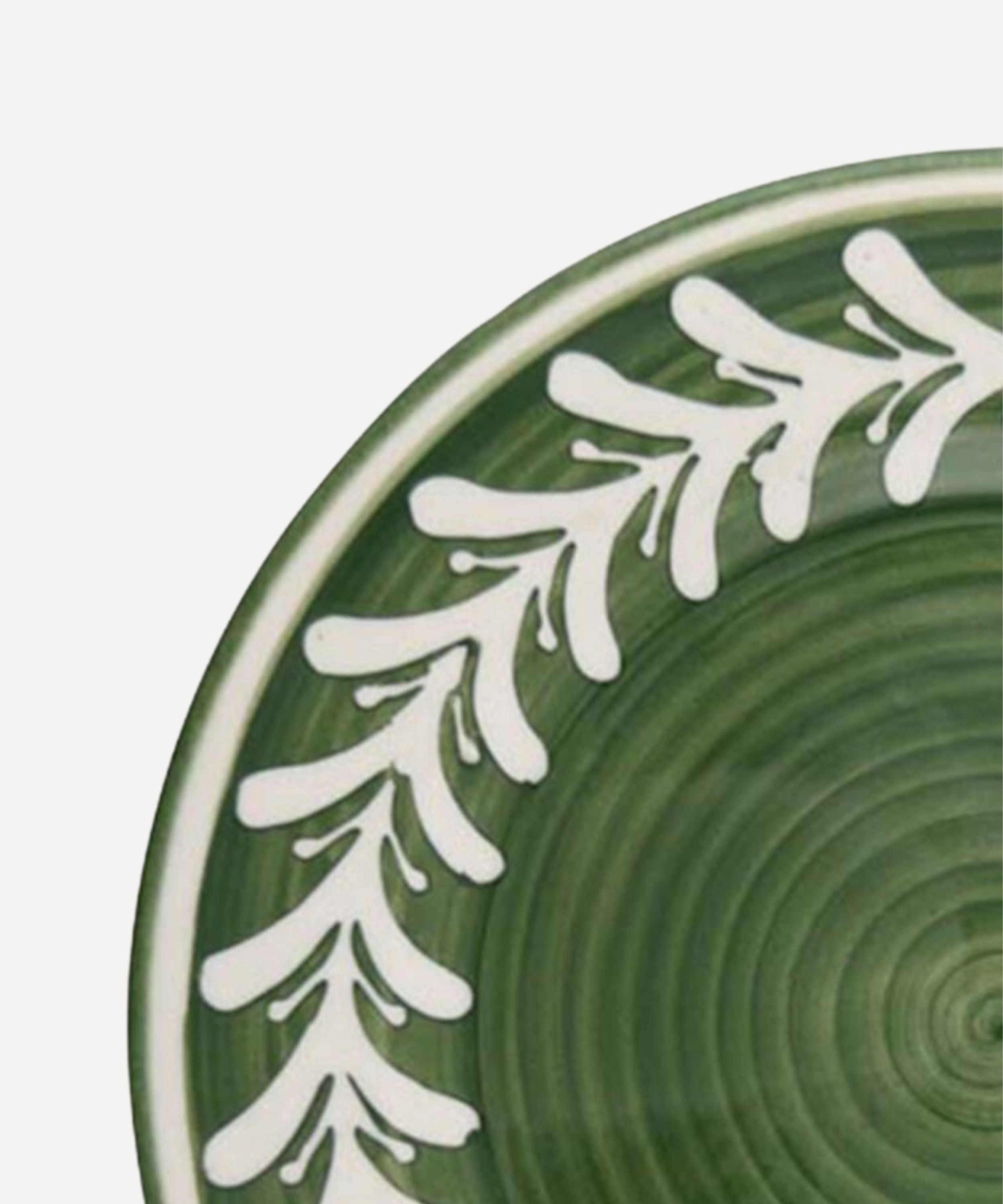 Dark Helecho Side Plate, Fern Green