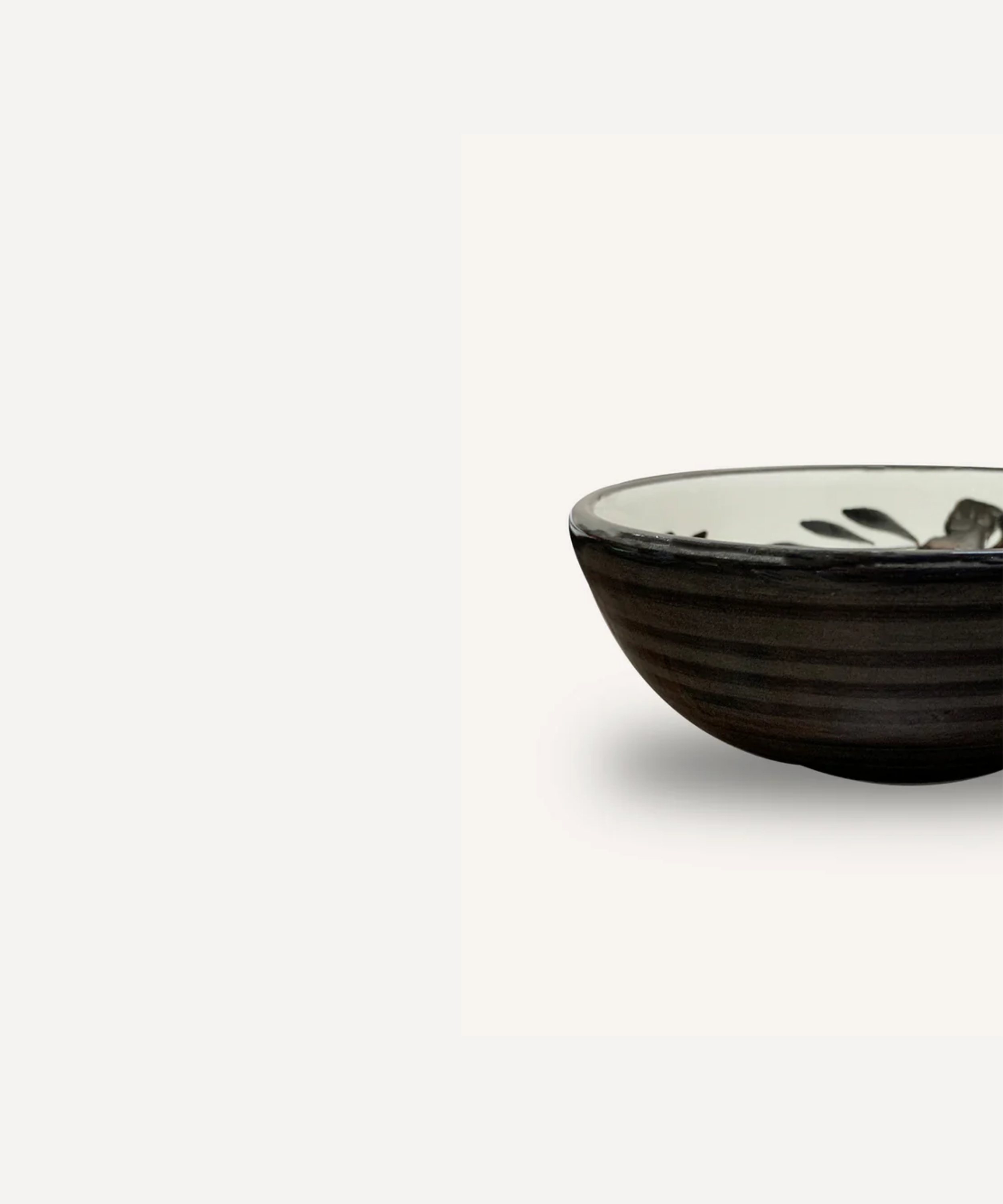 Flor Tapas Bowl, Jet Black