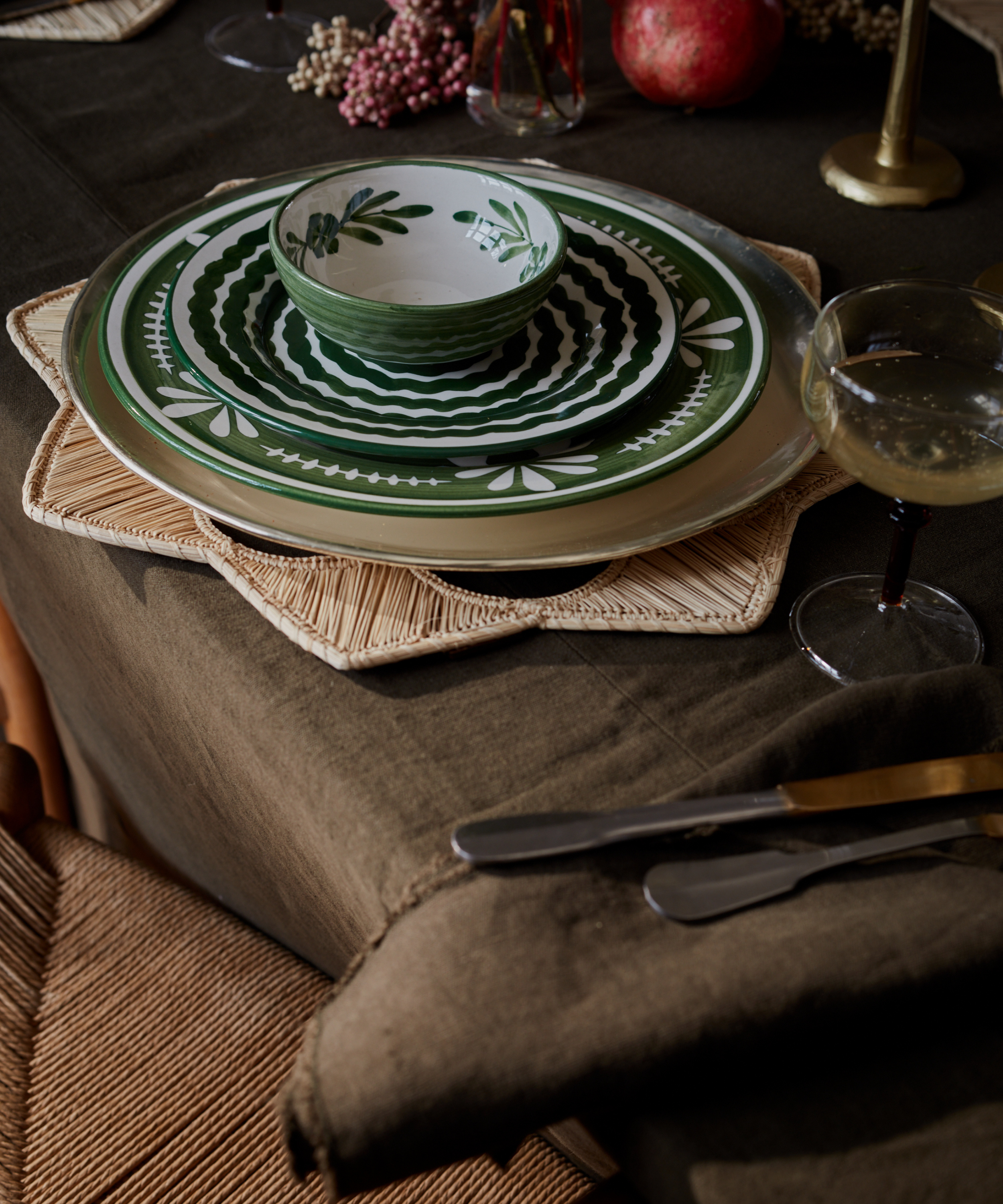 Flor Tapas Bowl, Fern Green