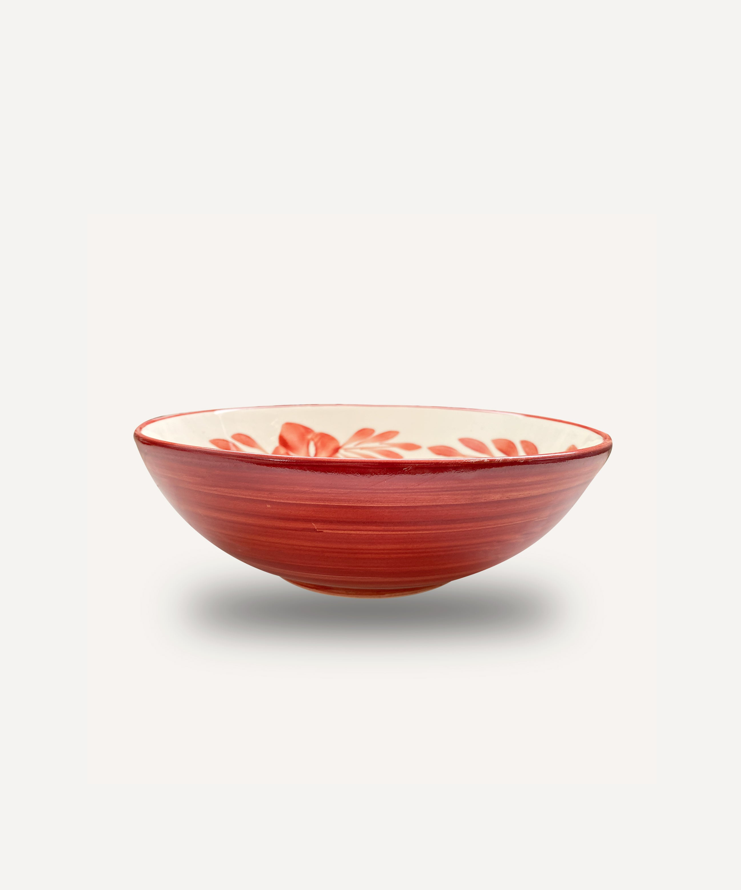 Flor Salad Bowl, Rust Red