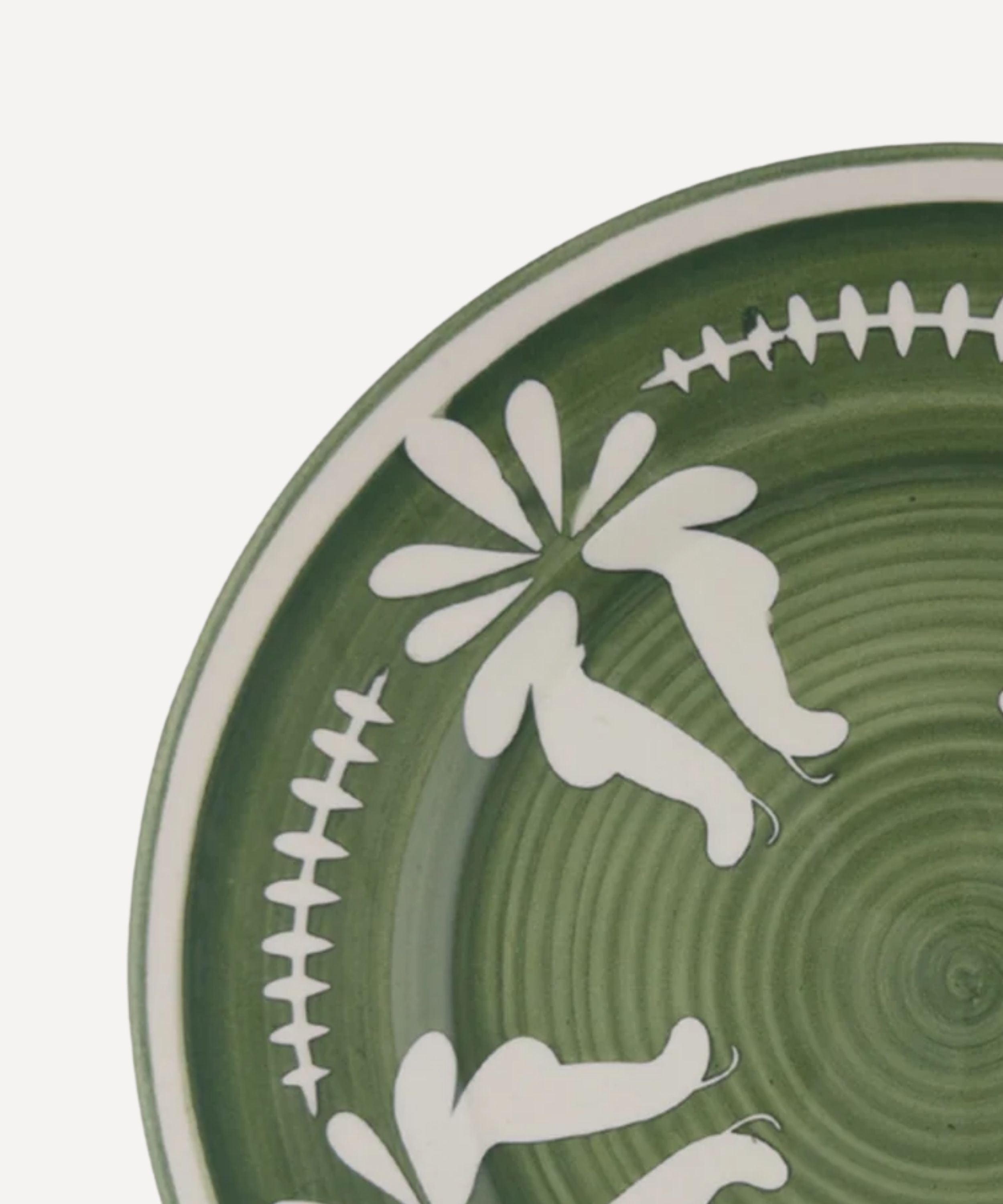 Flor Dinner Plate, Fern Green