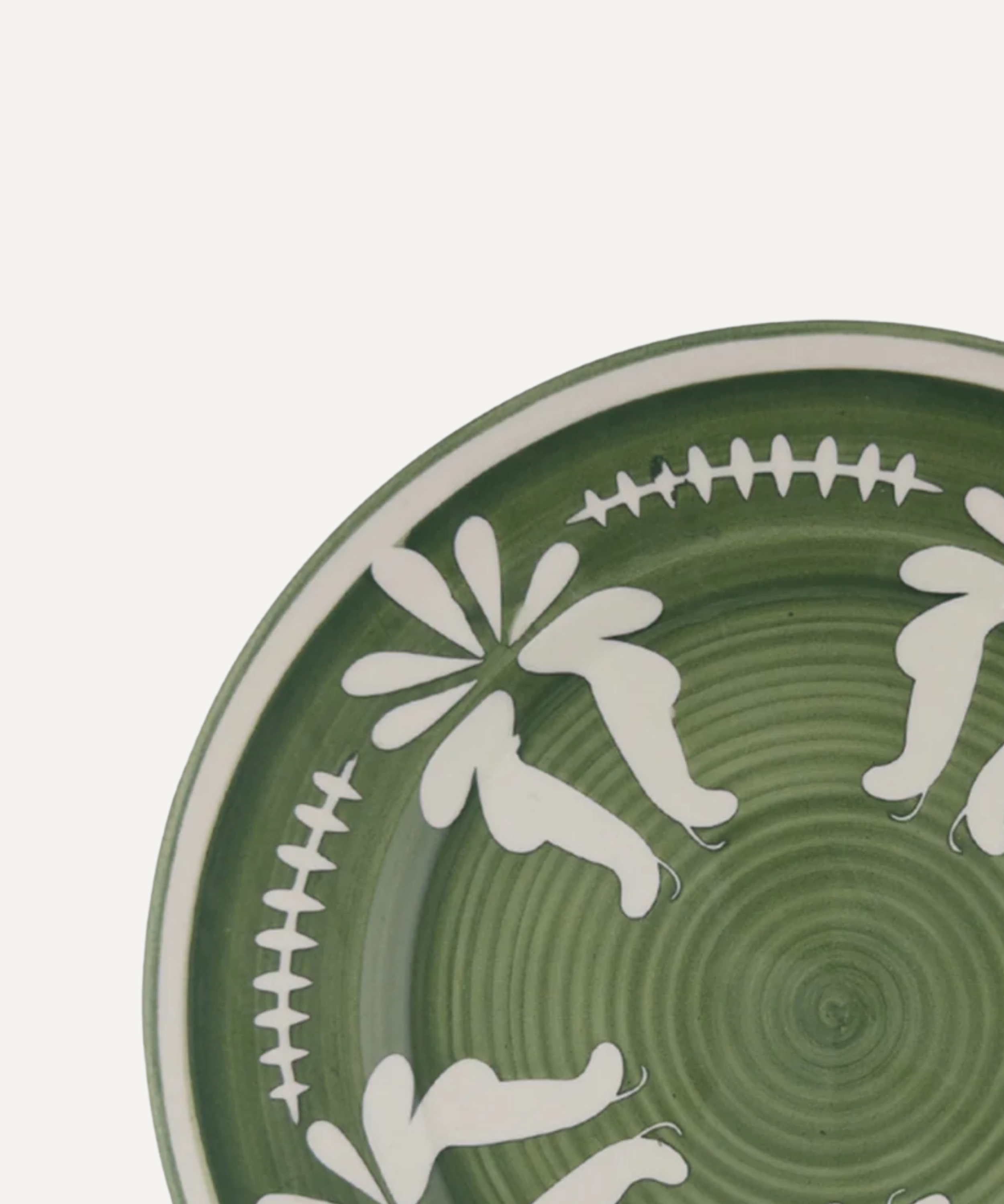 Flor Dinner Plate, Fern Green