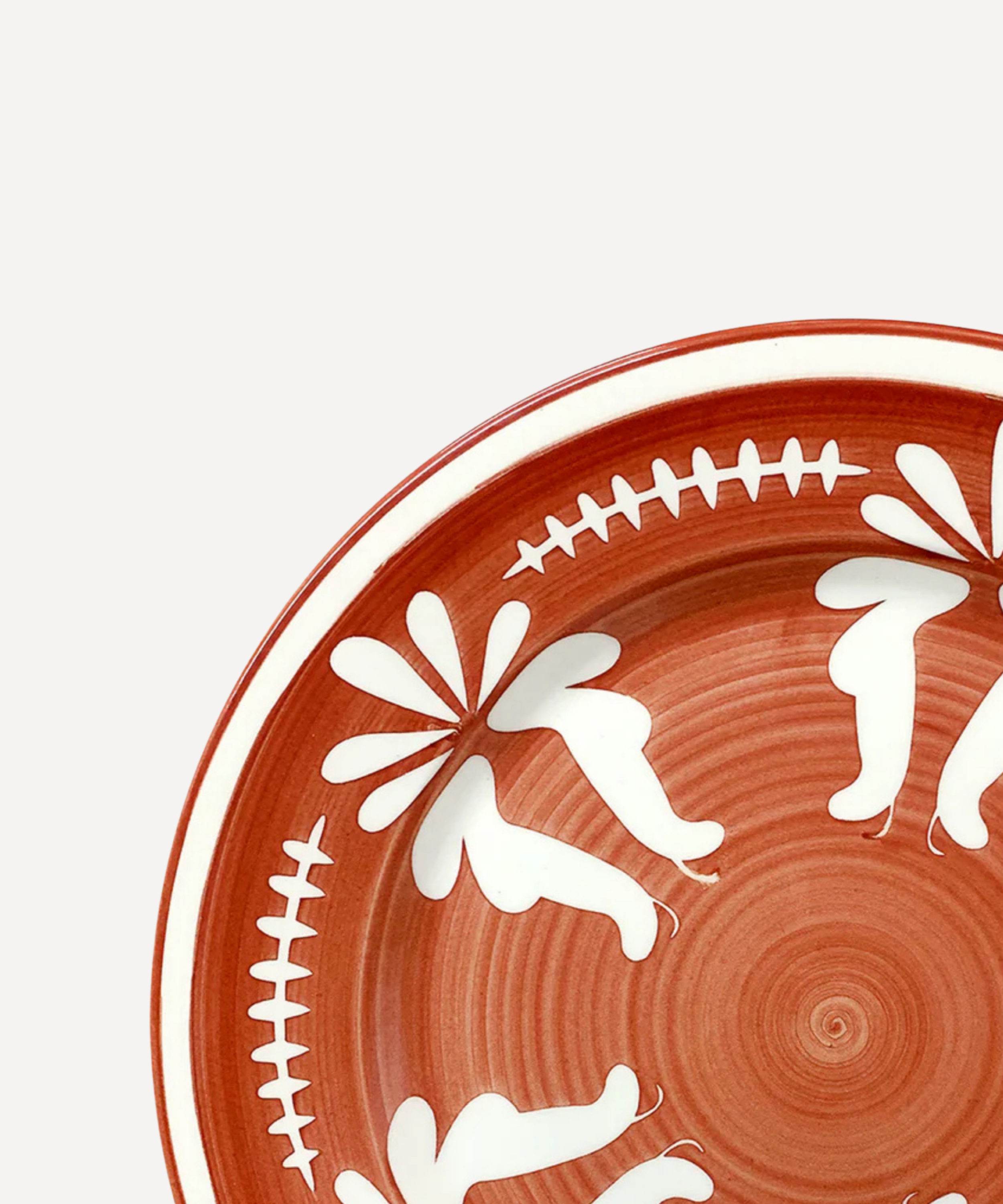 Flor - Dinner Plate -  Rust Red