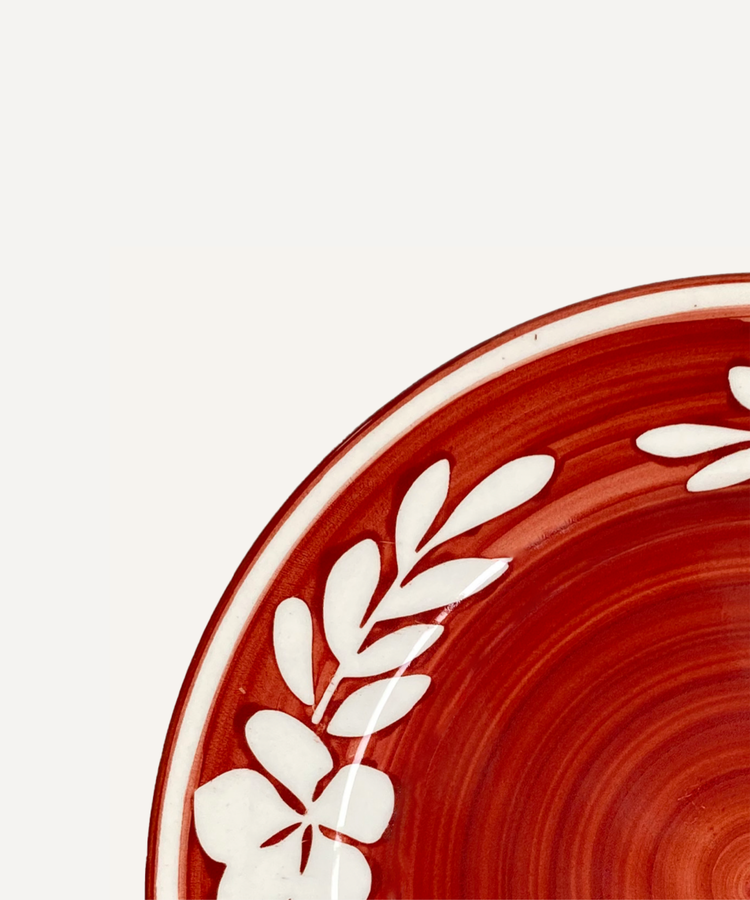 Flor - Side Plate -  Rust Red