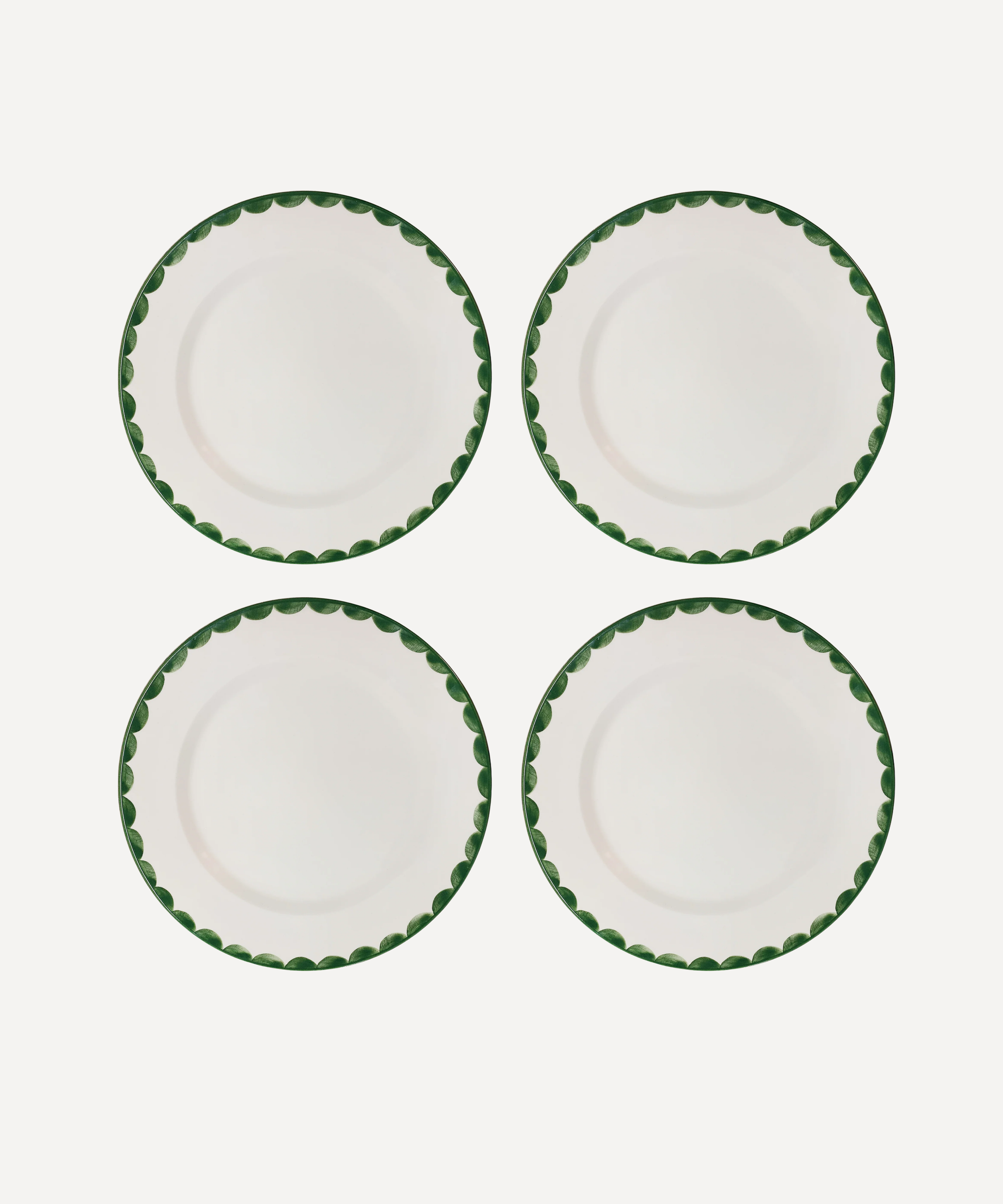 Cascos Dinner Plate, Fern Green (Set of 4)
