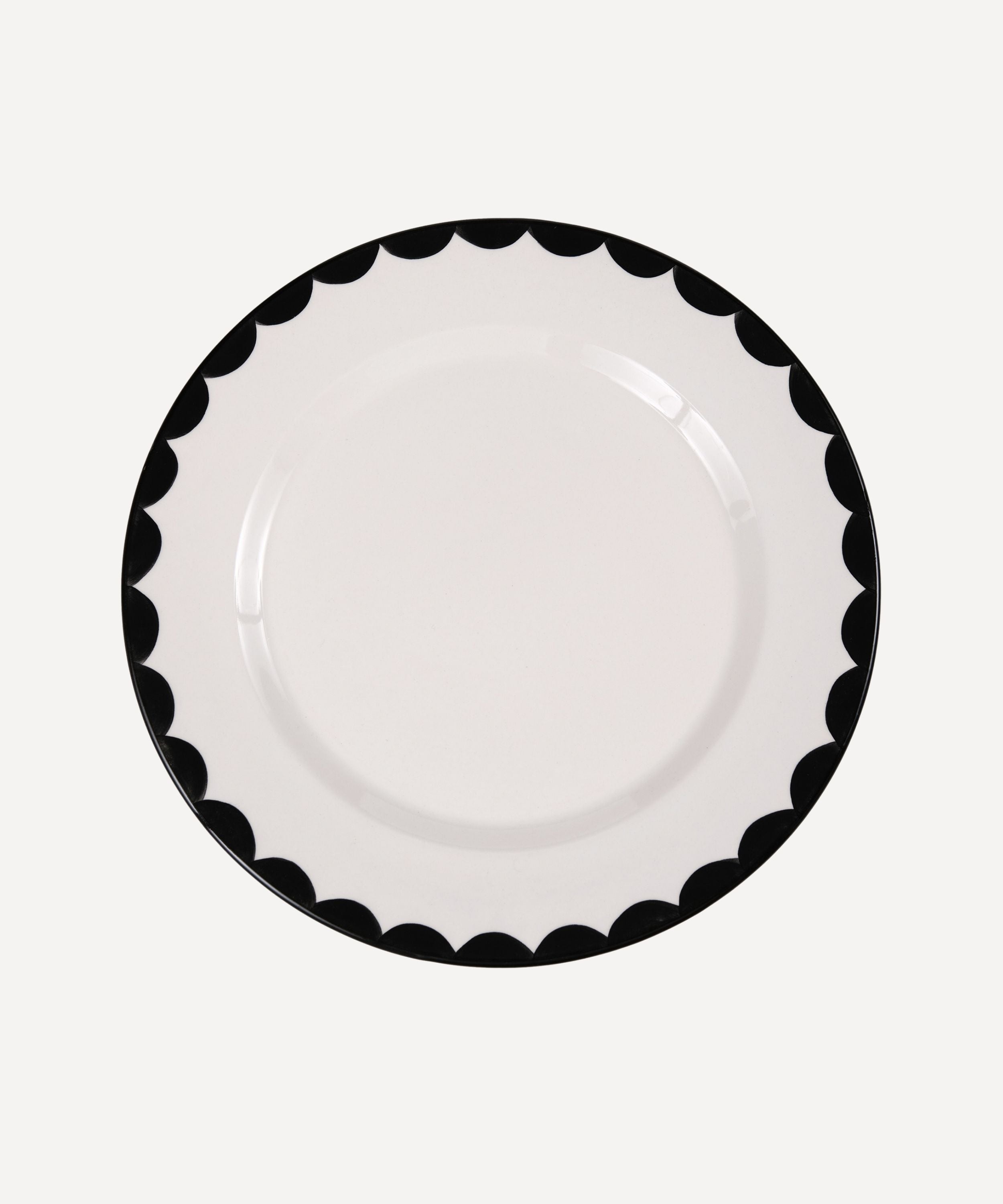 Cascos Dinner Plate, Jet Black