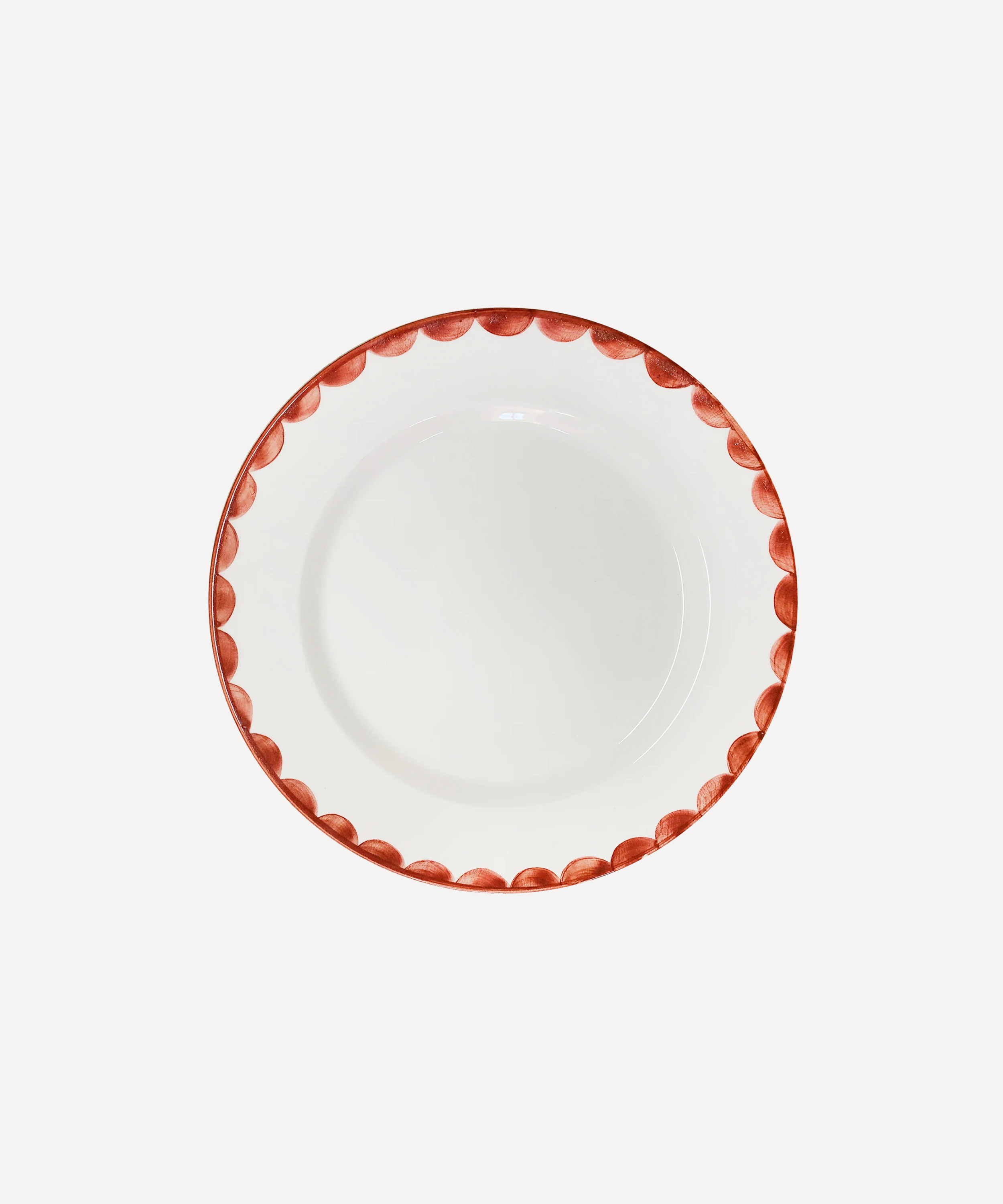 Cascos Dinner Plate, Rust Red