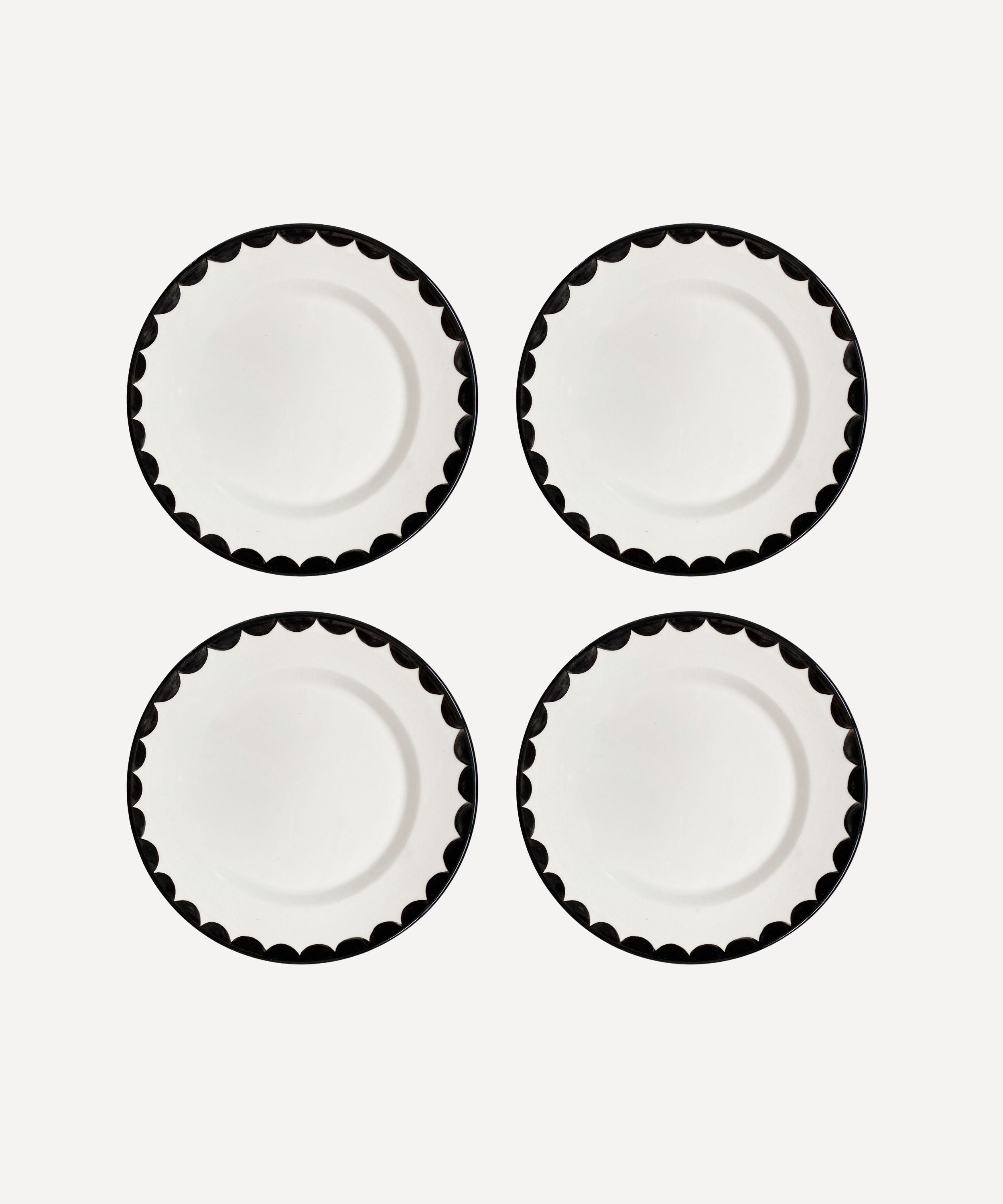 Cascos Side Plate, Jet Black (Set of 4)