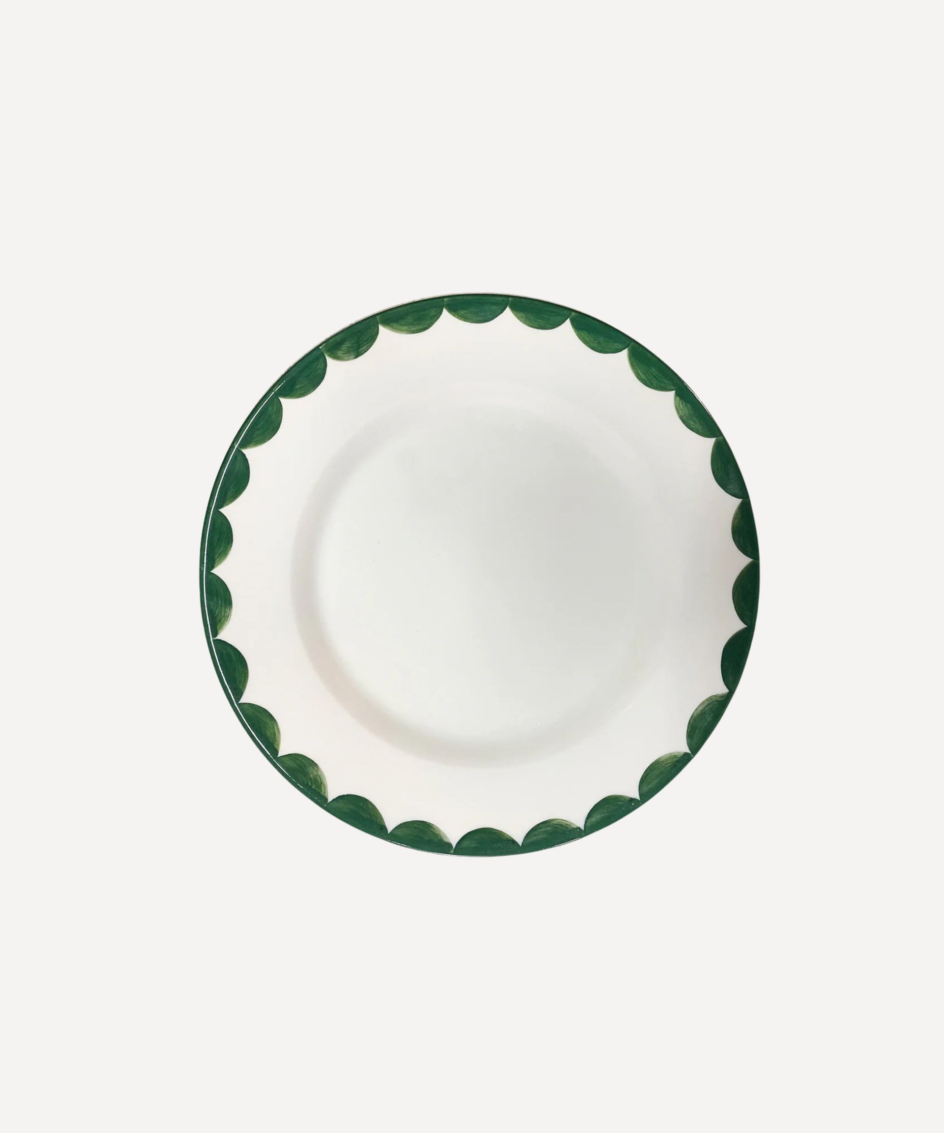 Cascos Side Plate Hand Painted Ceramic Fern
