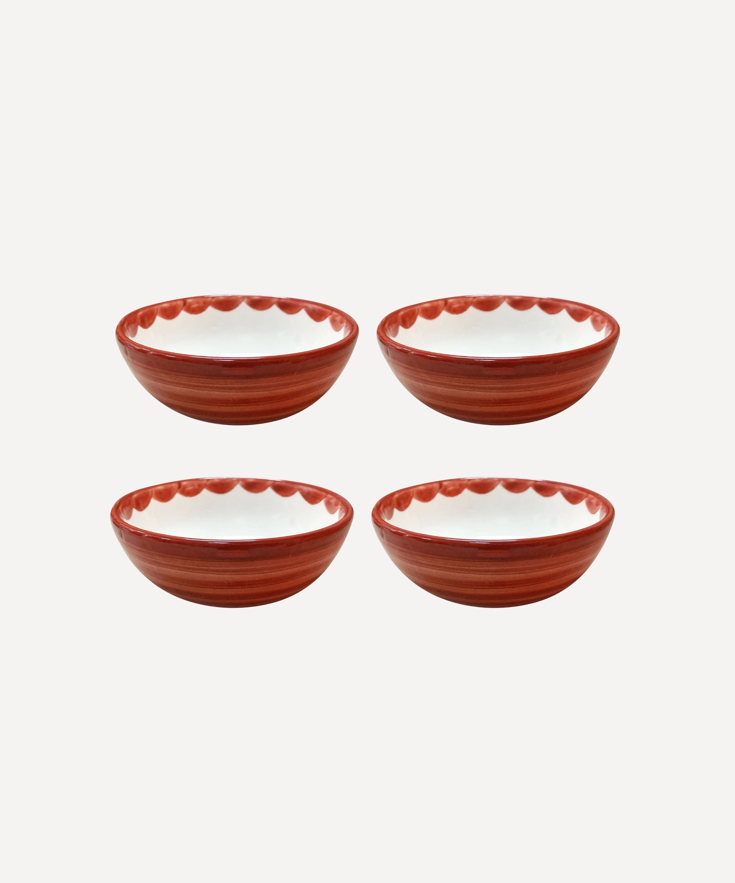 Cascos Tapas Bowl, Rust Red (Set of 4)