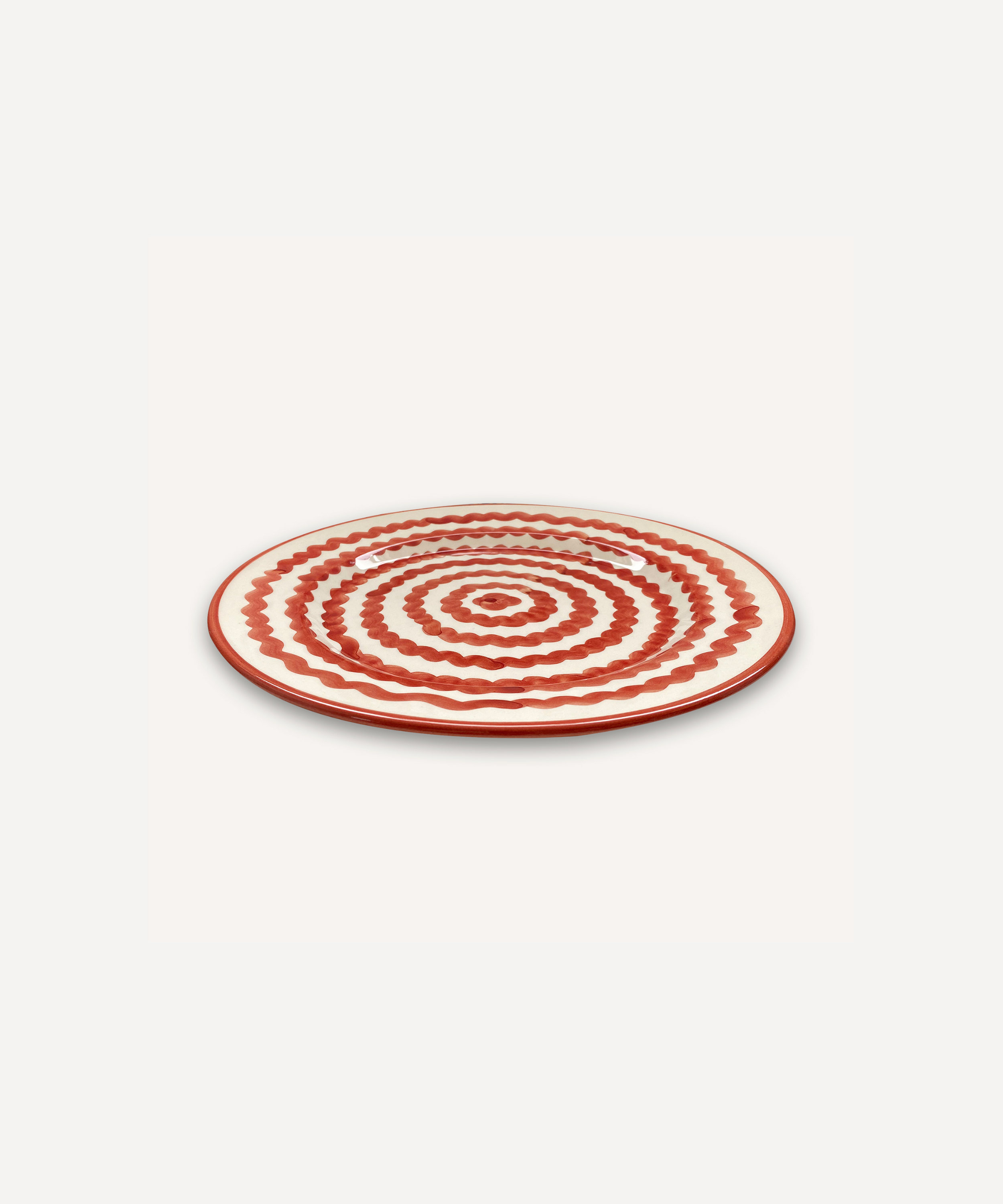 Ondas Dinner plate, Rust Red