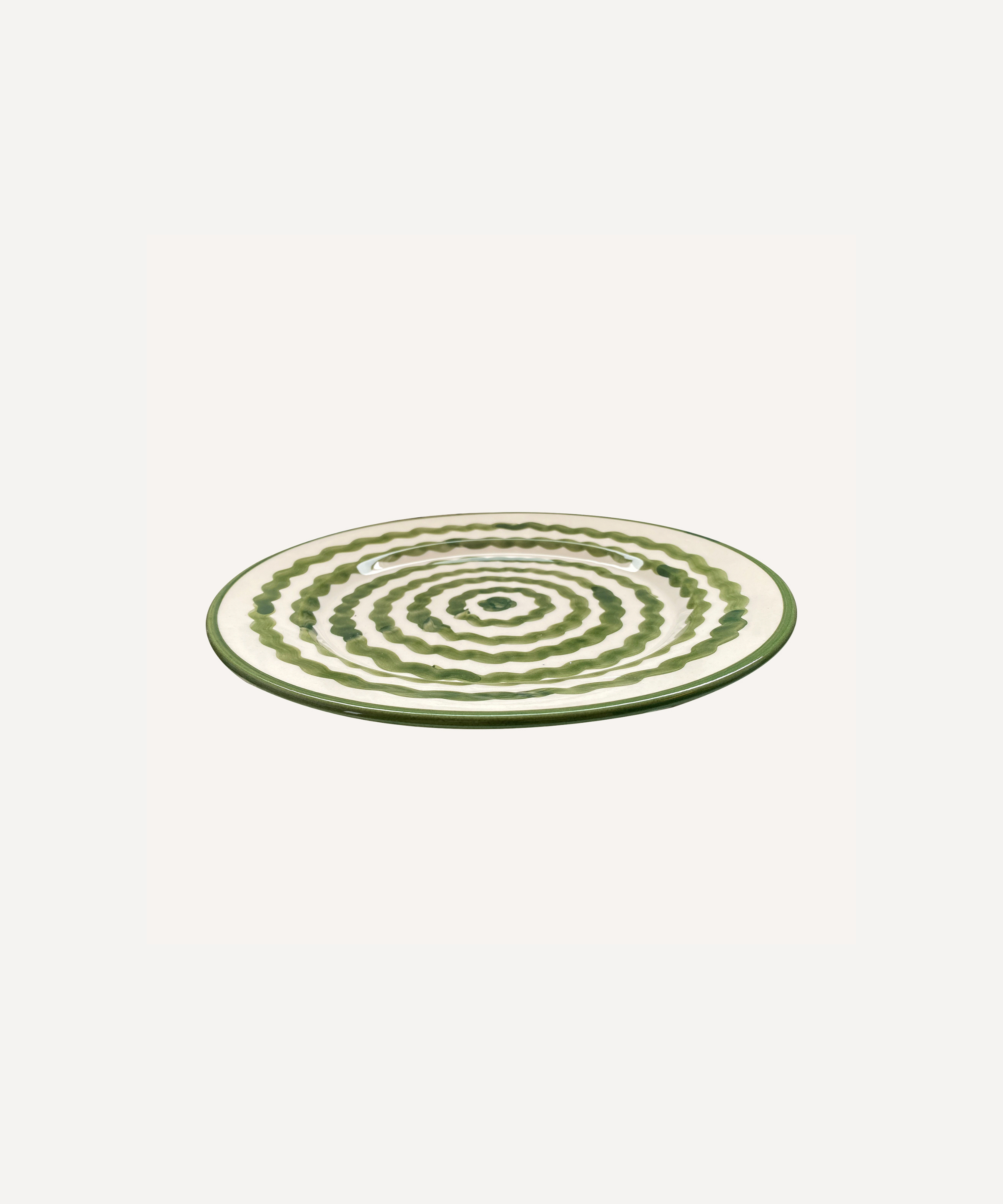 Ondas Dinner plate, Fern Green