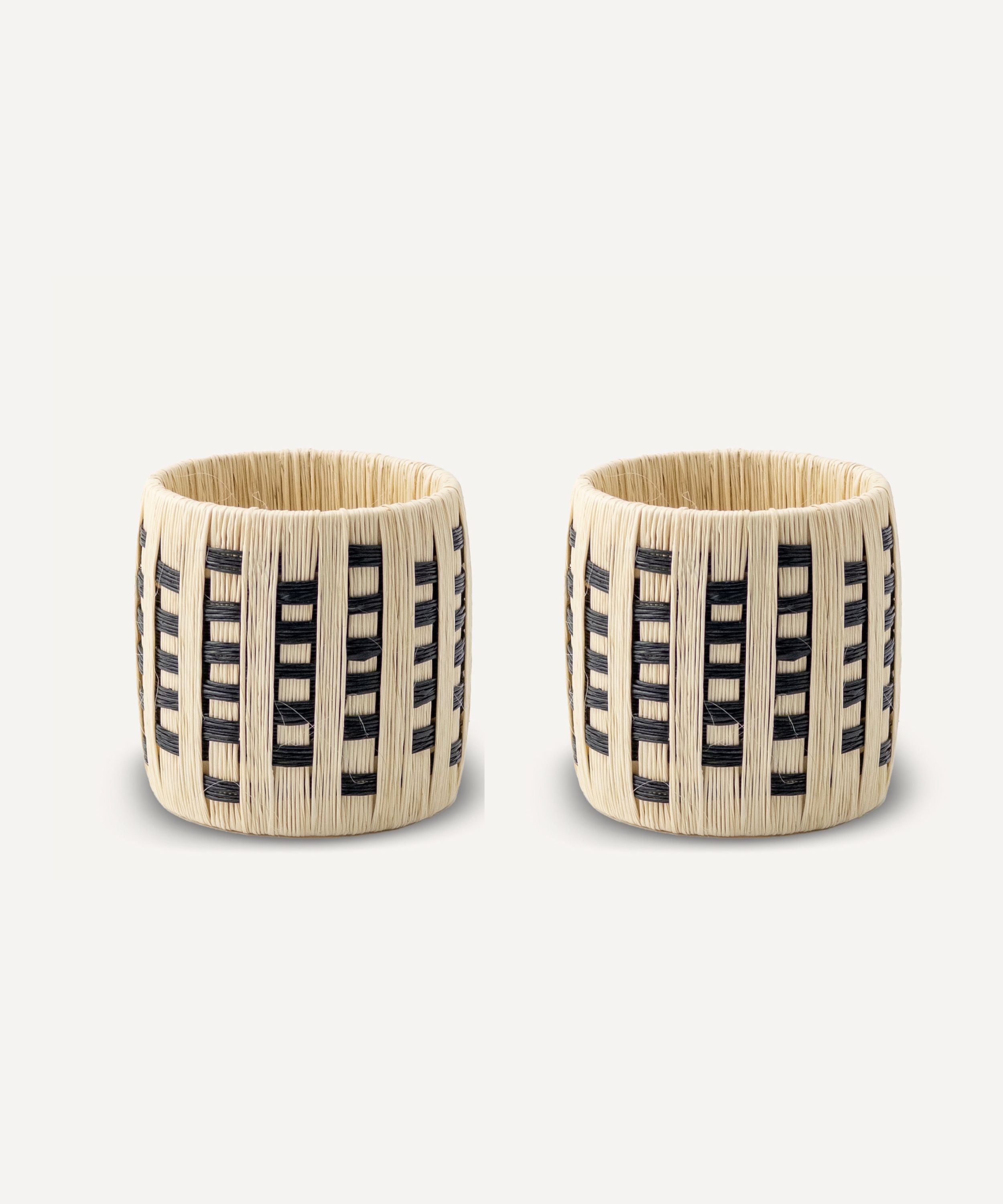 Pacifico Palm Napkin Ring Dots, (Set of 2)