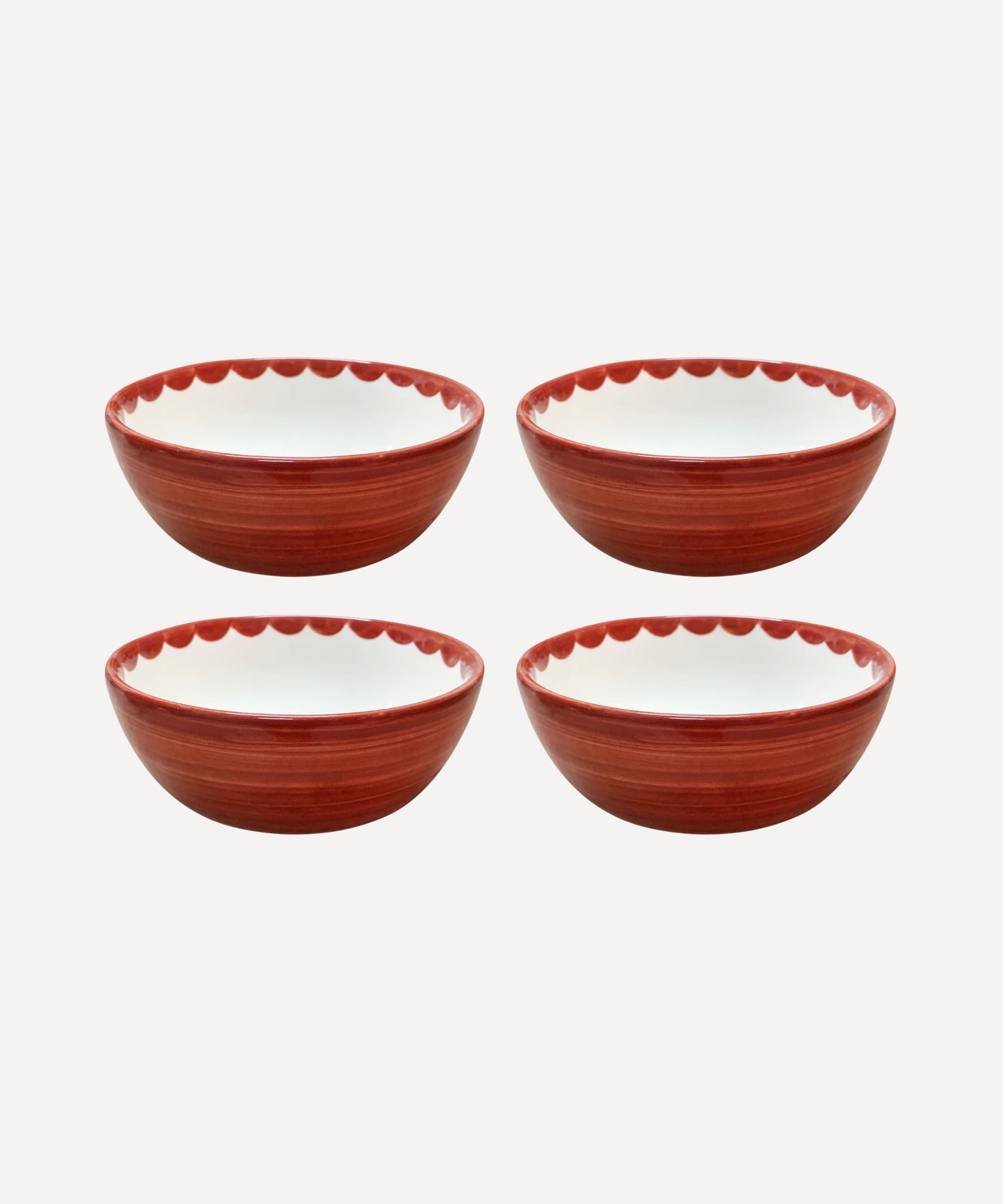 Cascos Soup Bowl, Rust Red (Set of 4)