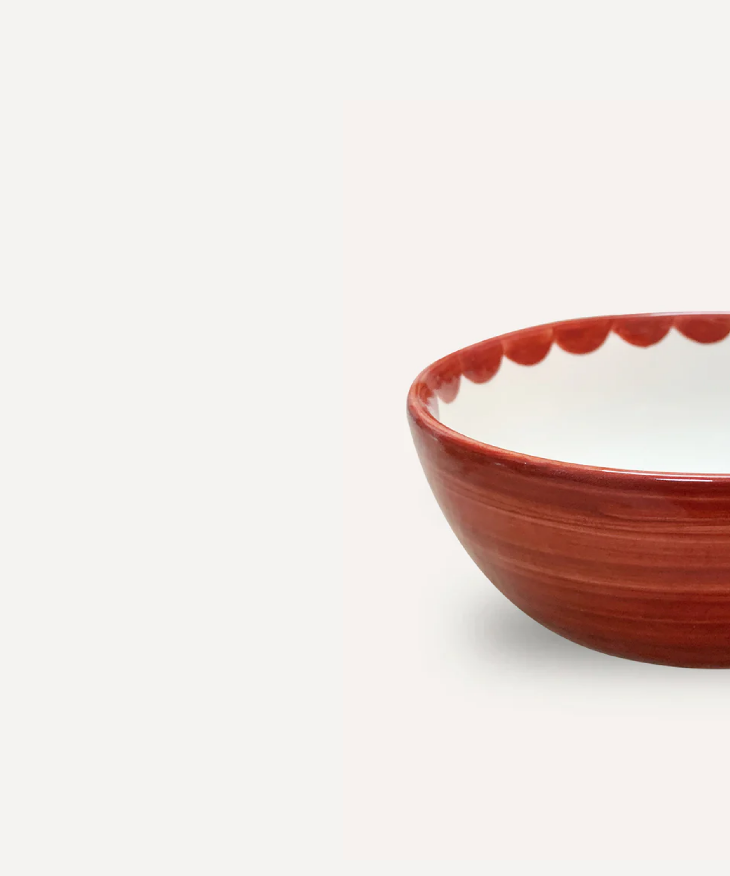Cascos Soup Bowl, Rust Red
