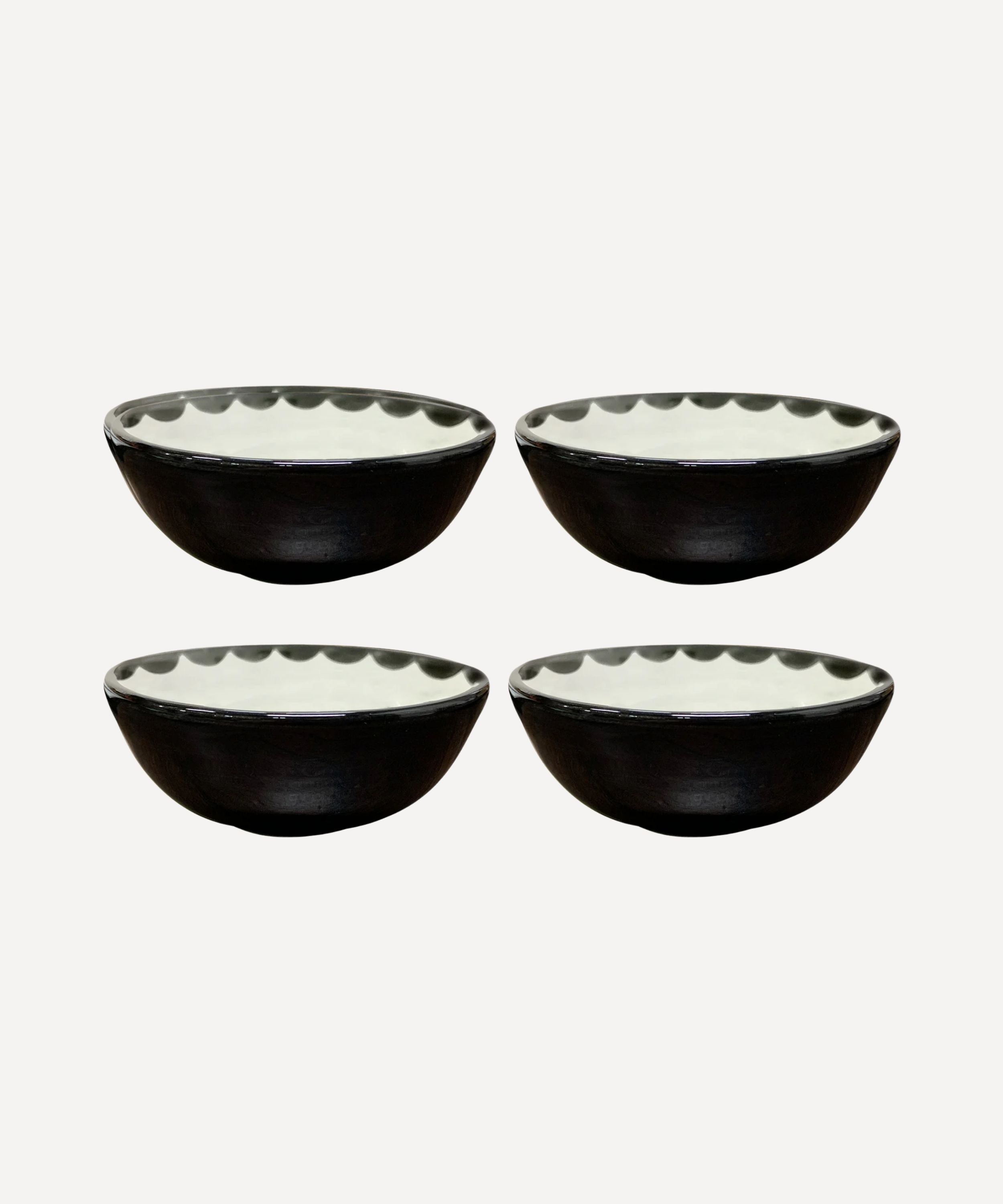 Cascos Soup Bowl, Jet Black (Set of 4)