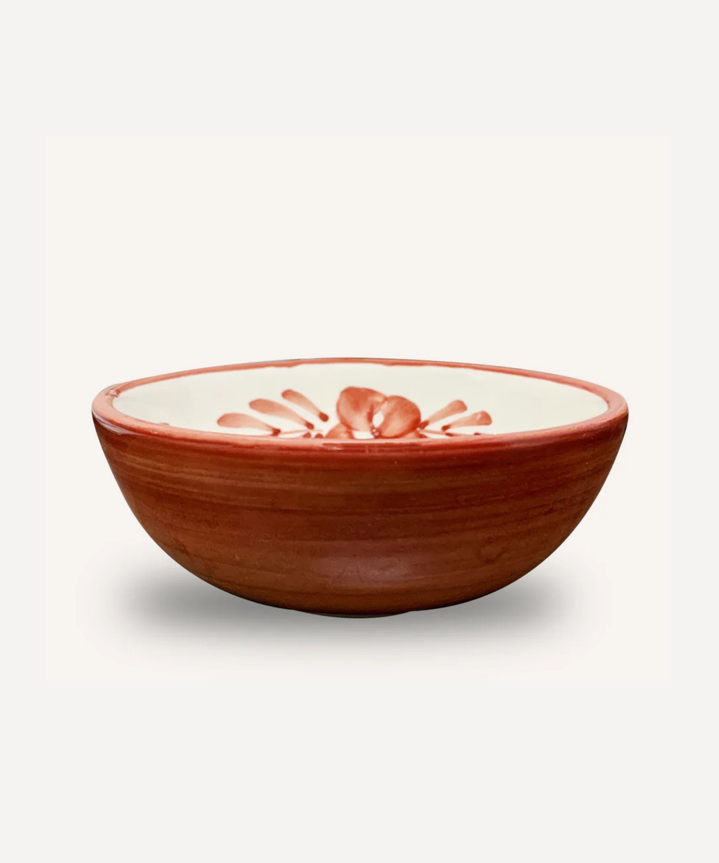 Flor Soup Bowl, Rust Red