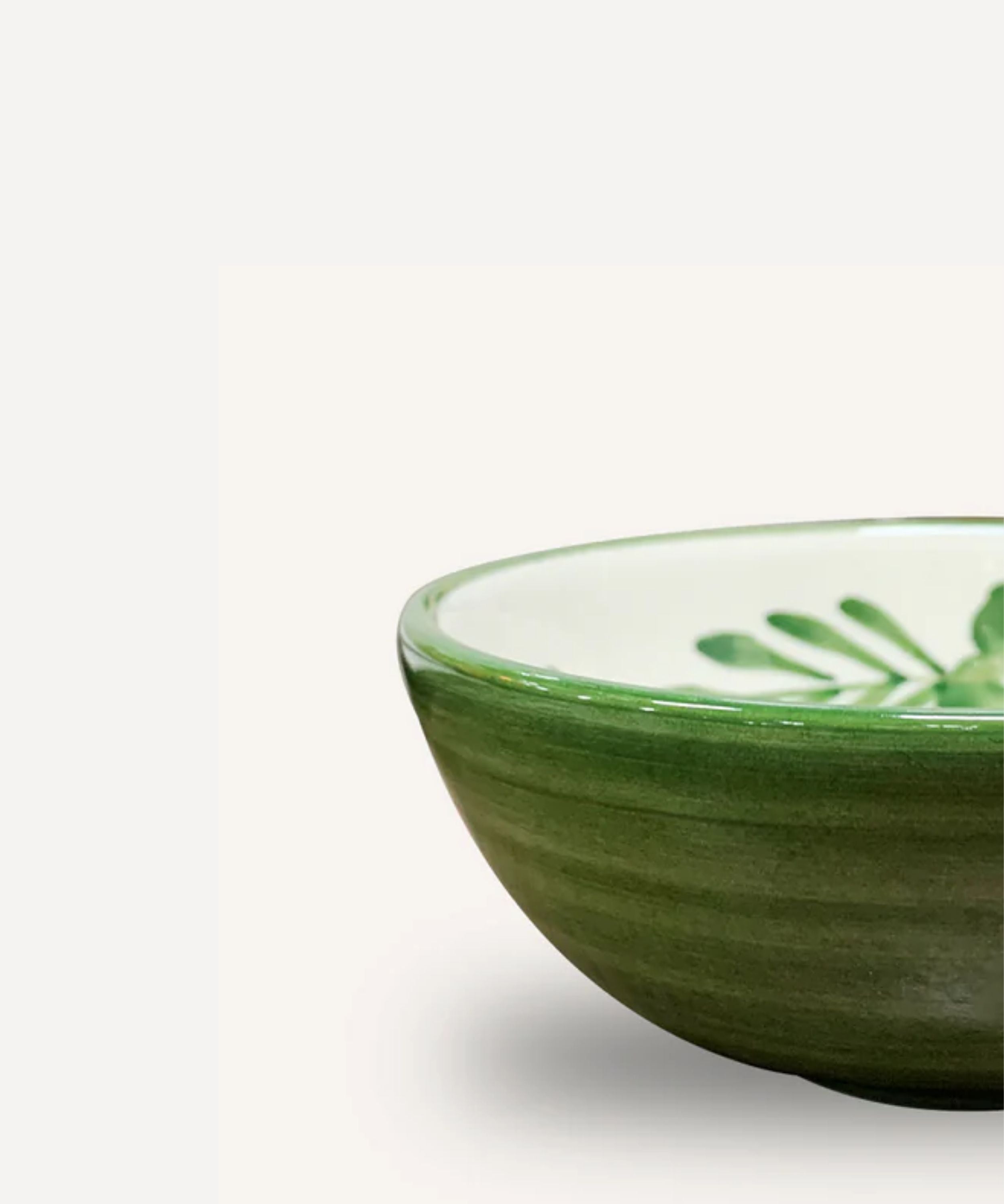 Flor Soup Bowl, Fern Green