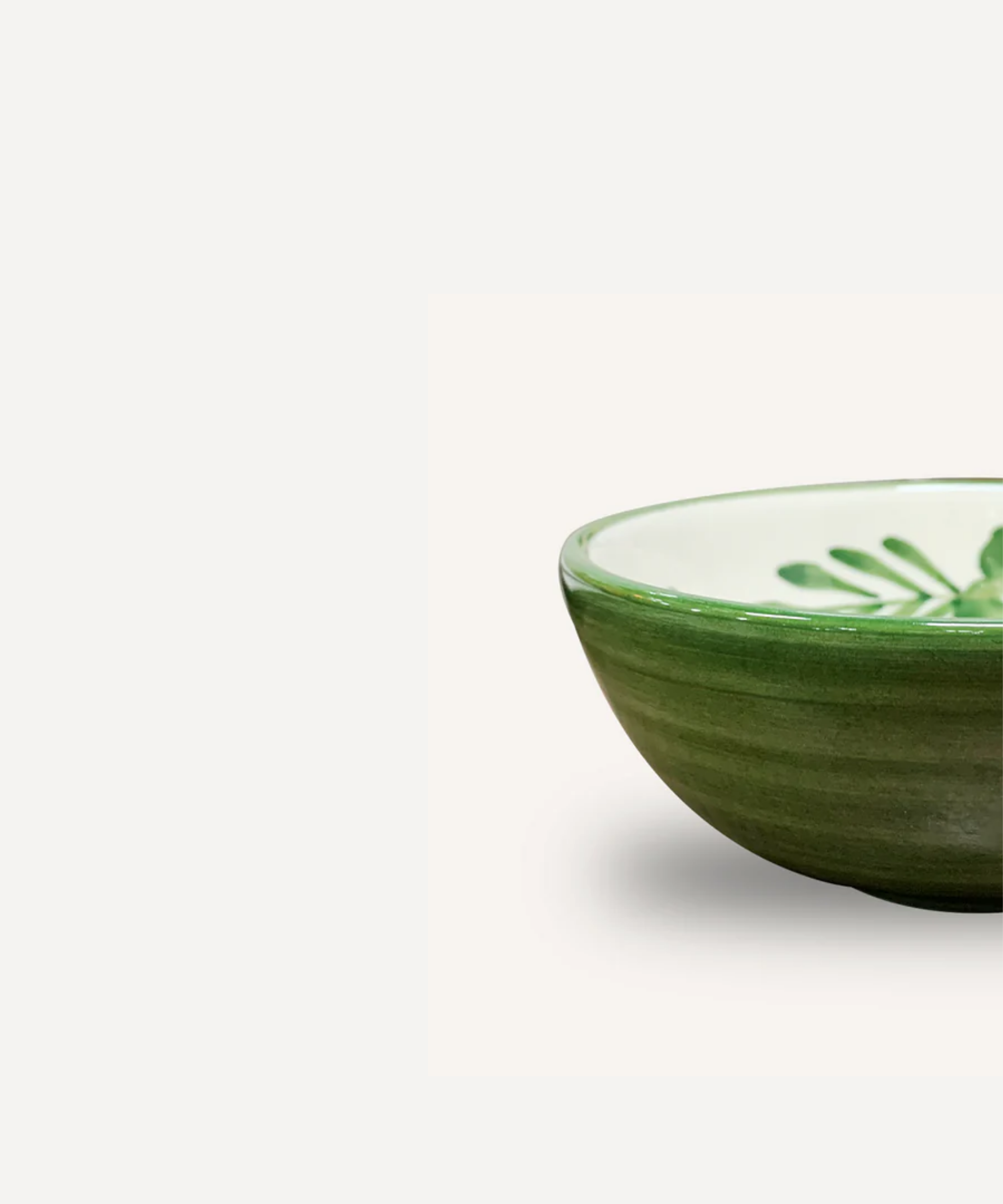 Flor Soup Bowl, Fern Green
