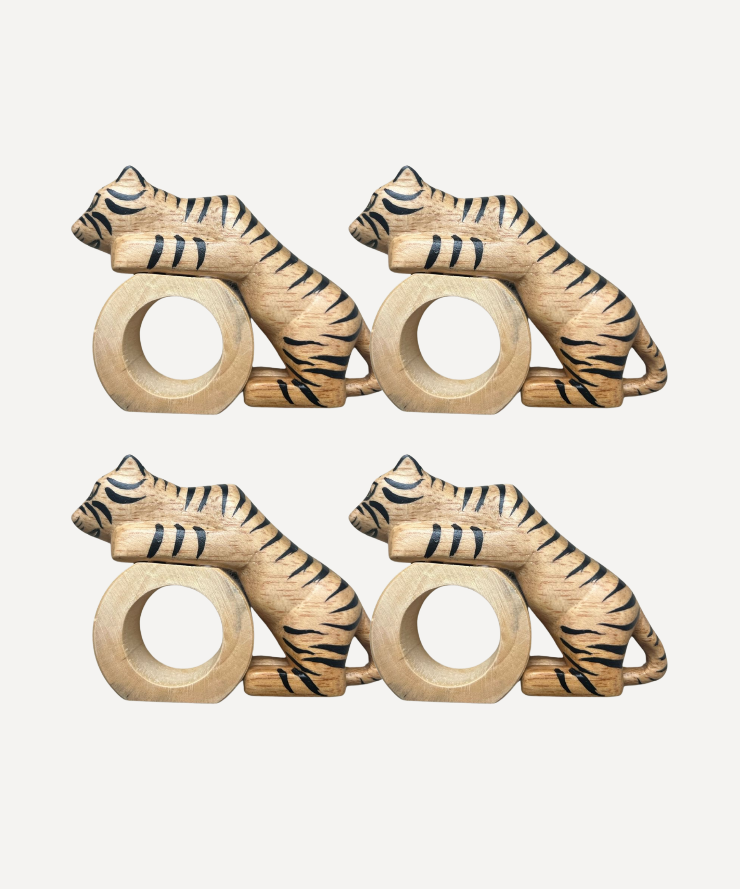 Felino Tiger Napkin Ring (Set of 4)