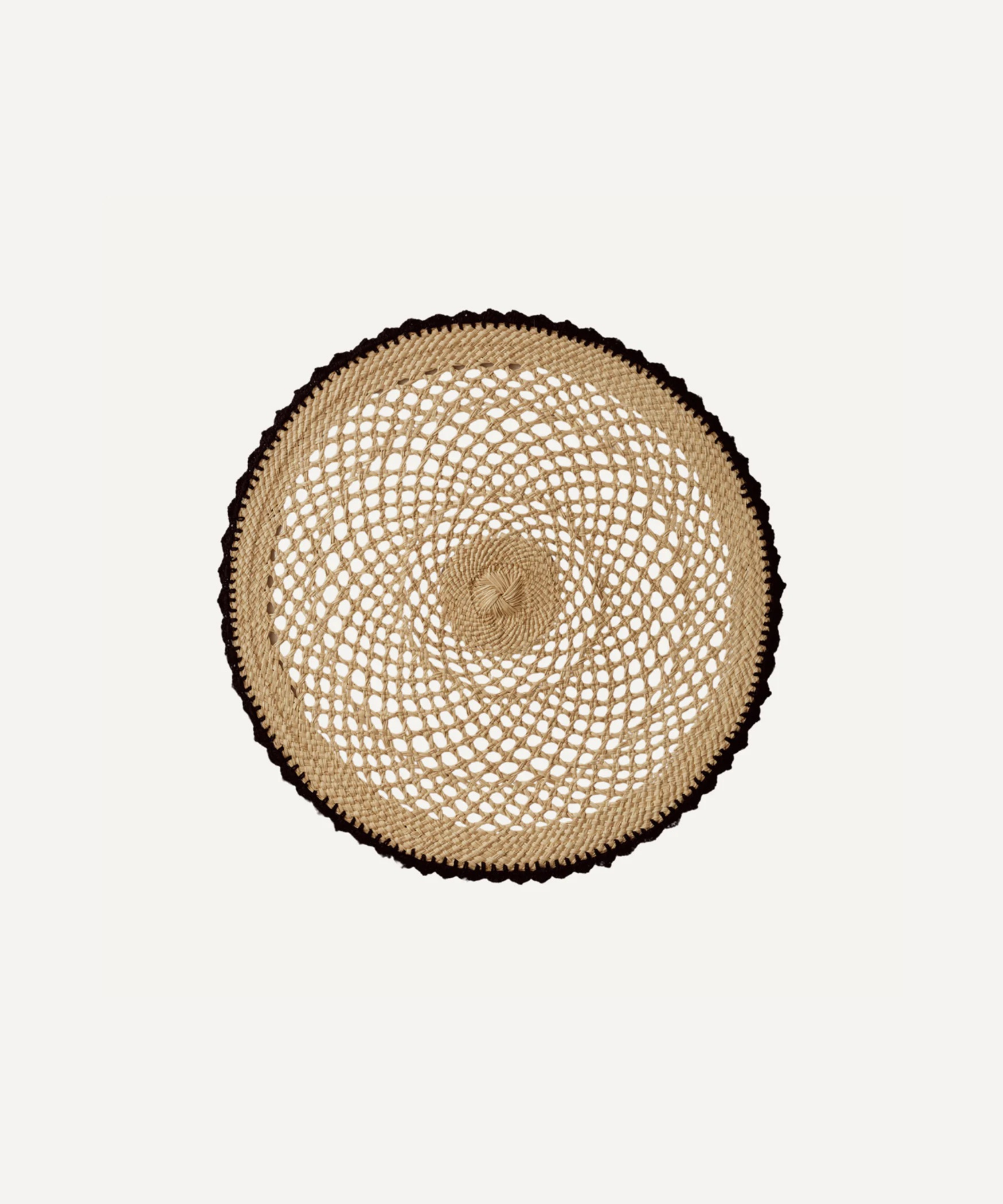 Crochet Placemat, Black