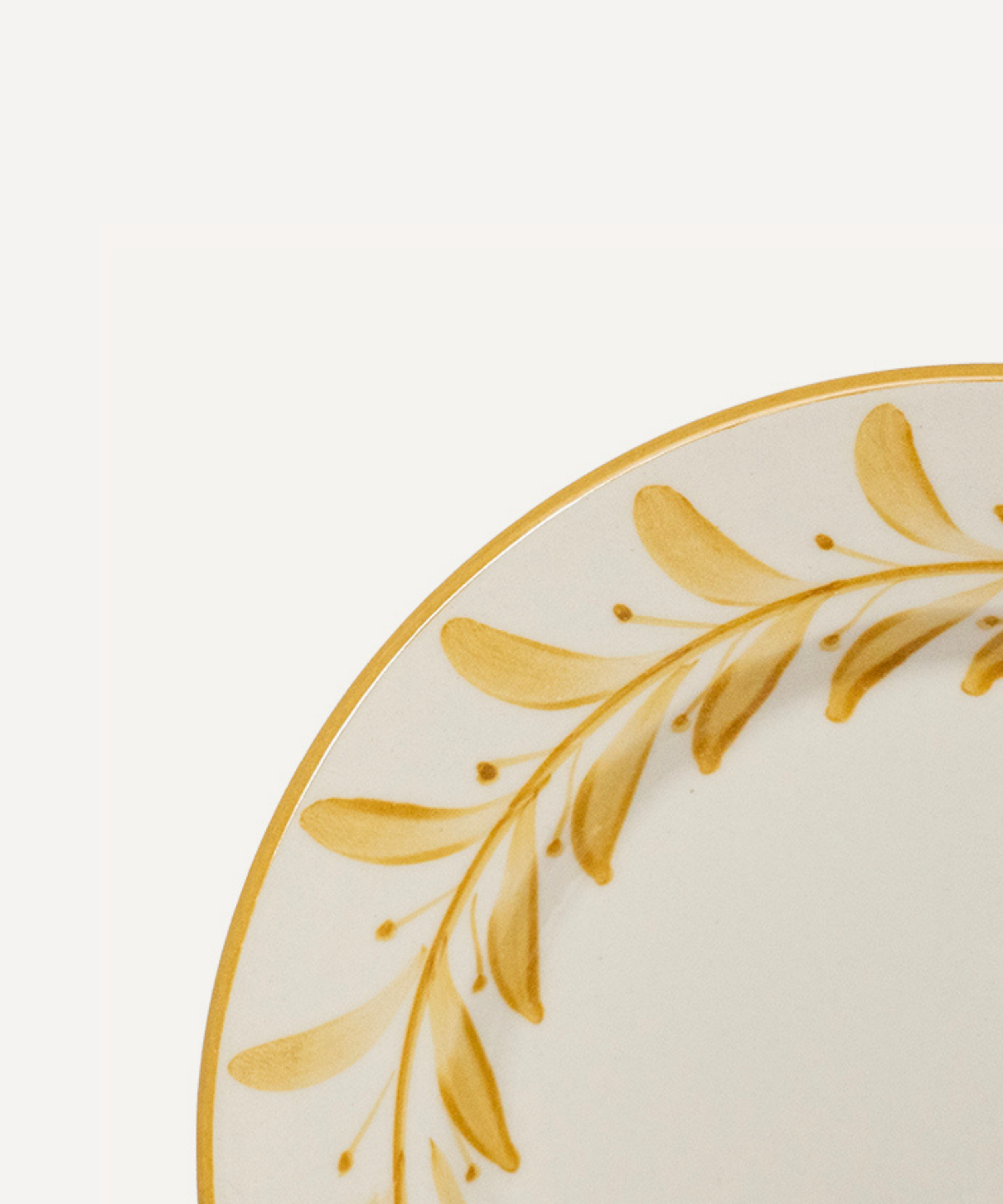 Helecho Side Plate, Golden Yellow